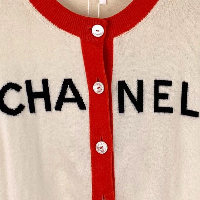 Chanel Chanel Beach series color-blocked logo letter inlaid cashm Size XS / US 0-2 / IT 36-38 - 4 Thumbnail