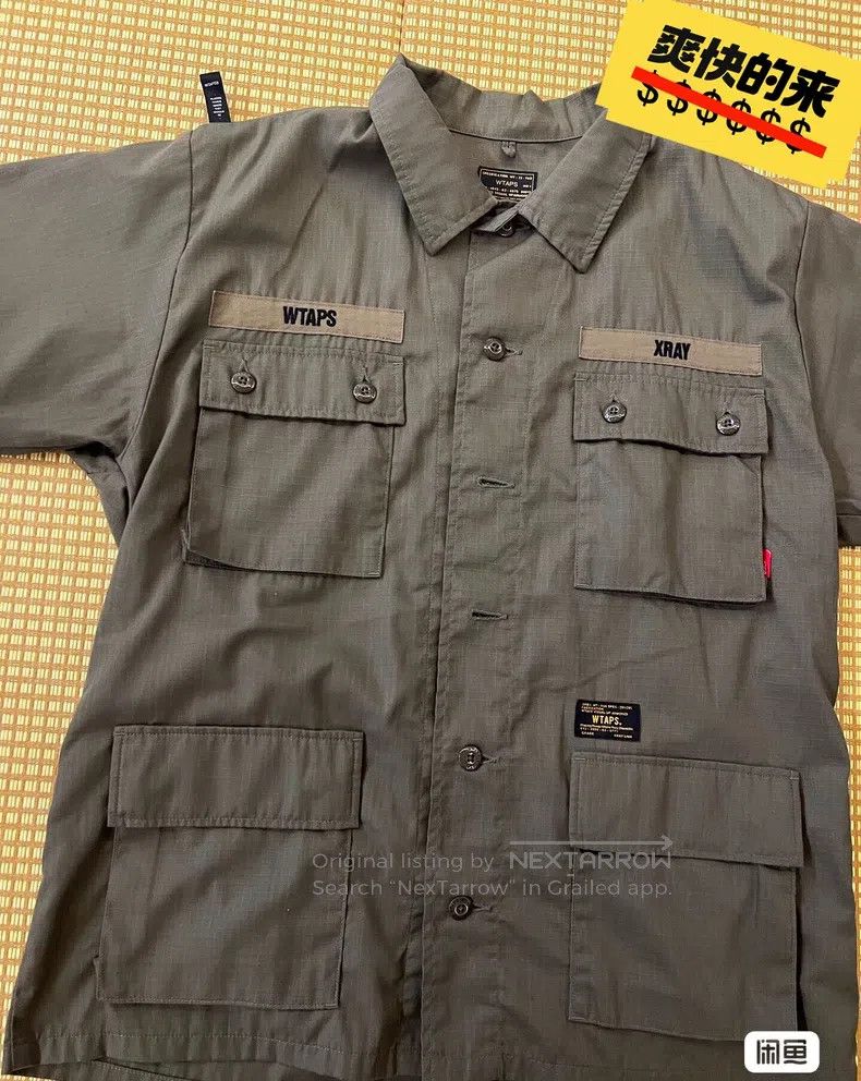 Wtaps Wtaps Short-sleeved four-pocket military green Size US XL / EU 56 / 4 - 1 Thumbnail
