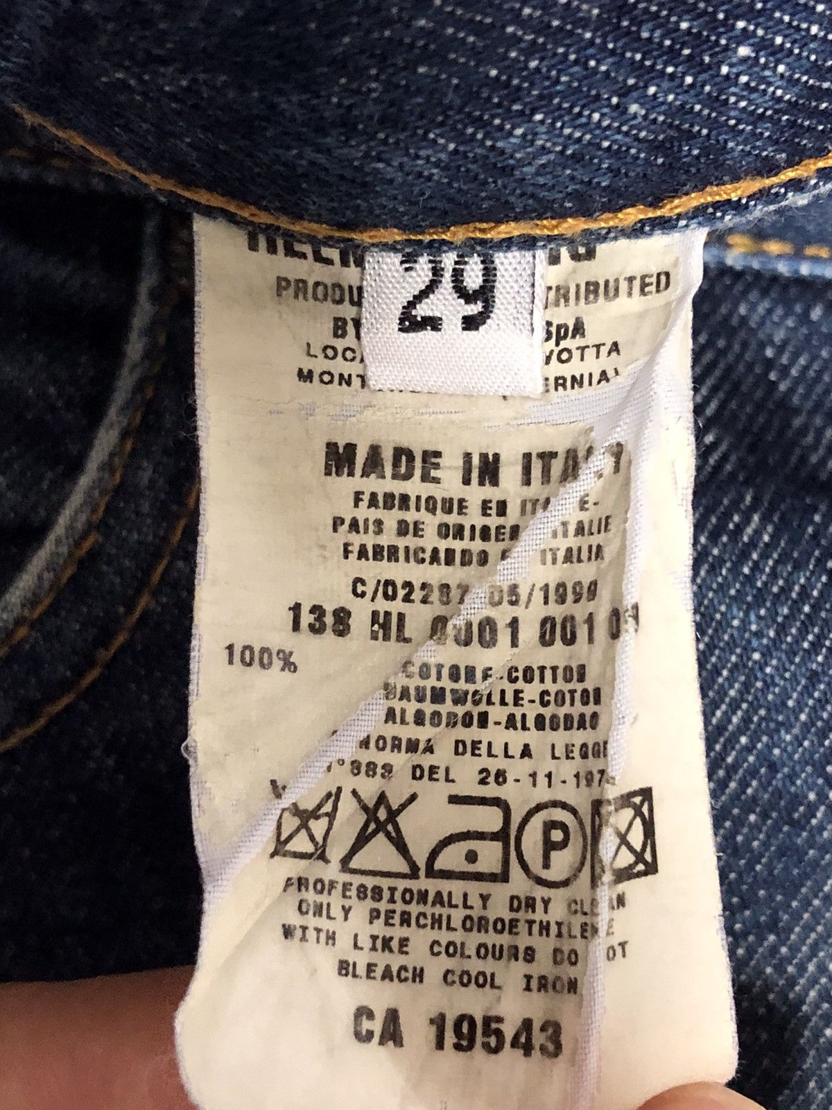 Helmut Lang Helmut Lang Classic Raw Denim Distressed Jeans Size US 30 / EU 46 - 10 Thumbnail