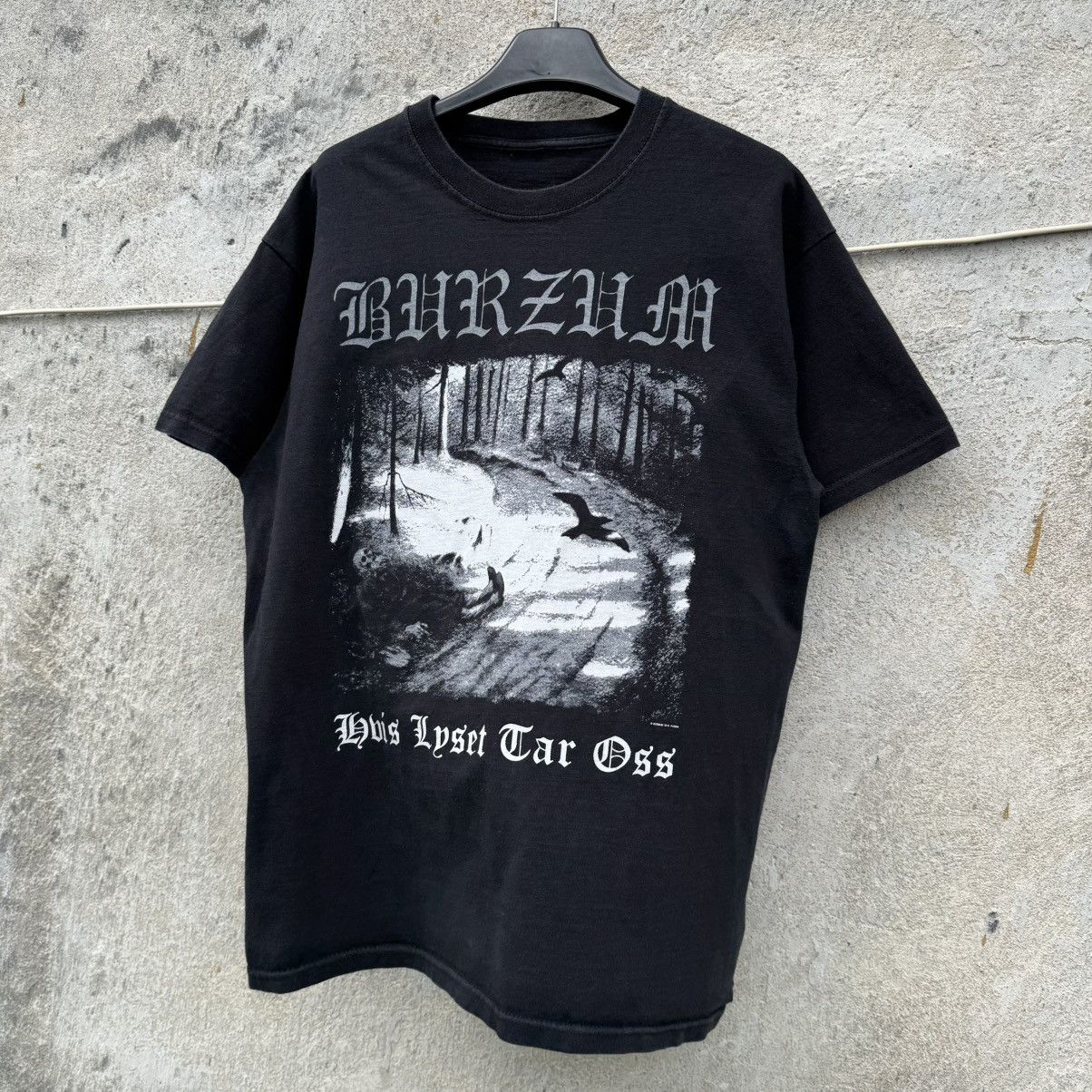Band Tees 00s Burzum Hvis Lyset Tar Oss Dark Metal Tee Cradle of Filth Size US M / EU 48-50 / 2 - 4 Thumbnail