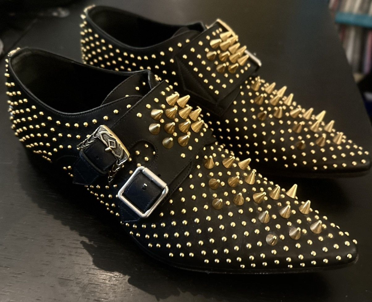 Gucci Studded Monk Strap Shoe