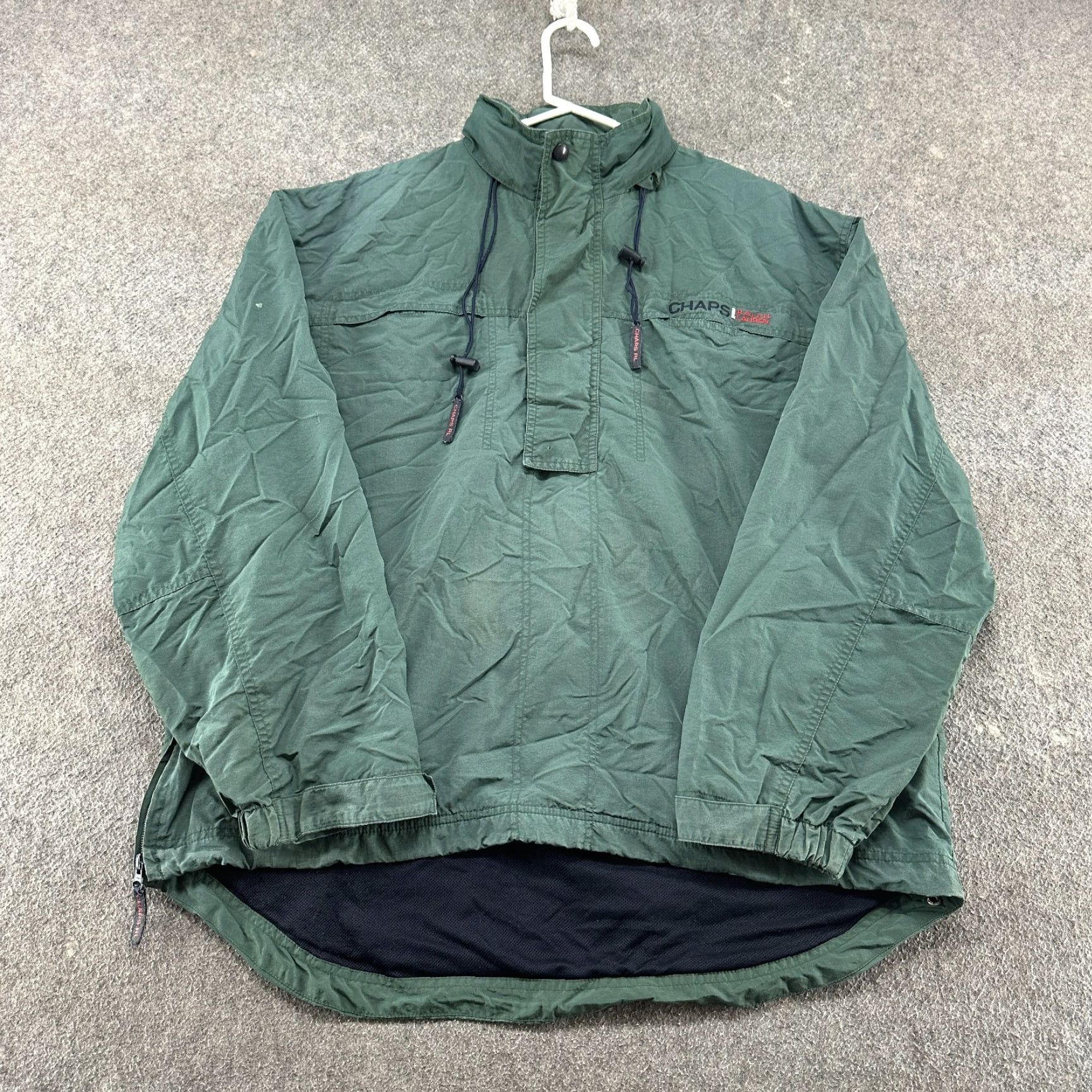 Ralph Lauren VINTAGE Ralph Lauren Chaps Jacket Mens L Green Anorak Windbreaker Pullover 90s Hooded Ski Windbreaker Mens L Green 90s Ski Jacket Size US L / EU 52-54 / 3 - 2 Thumbnail