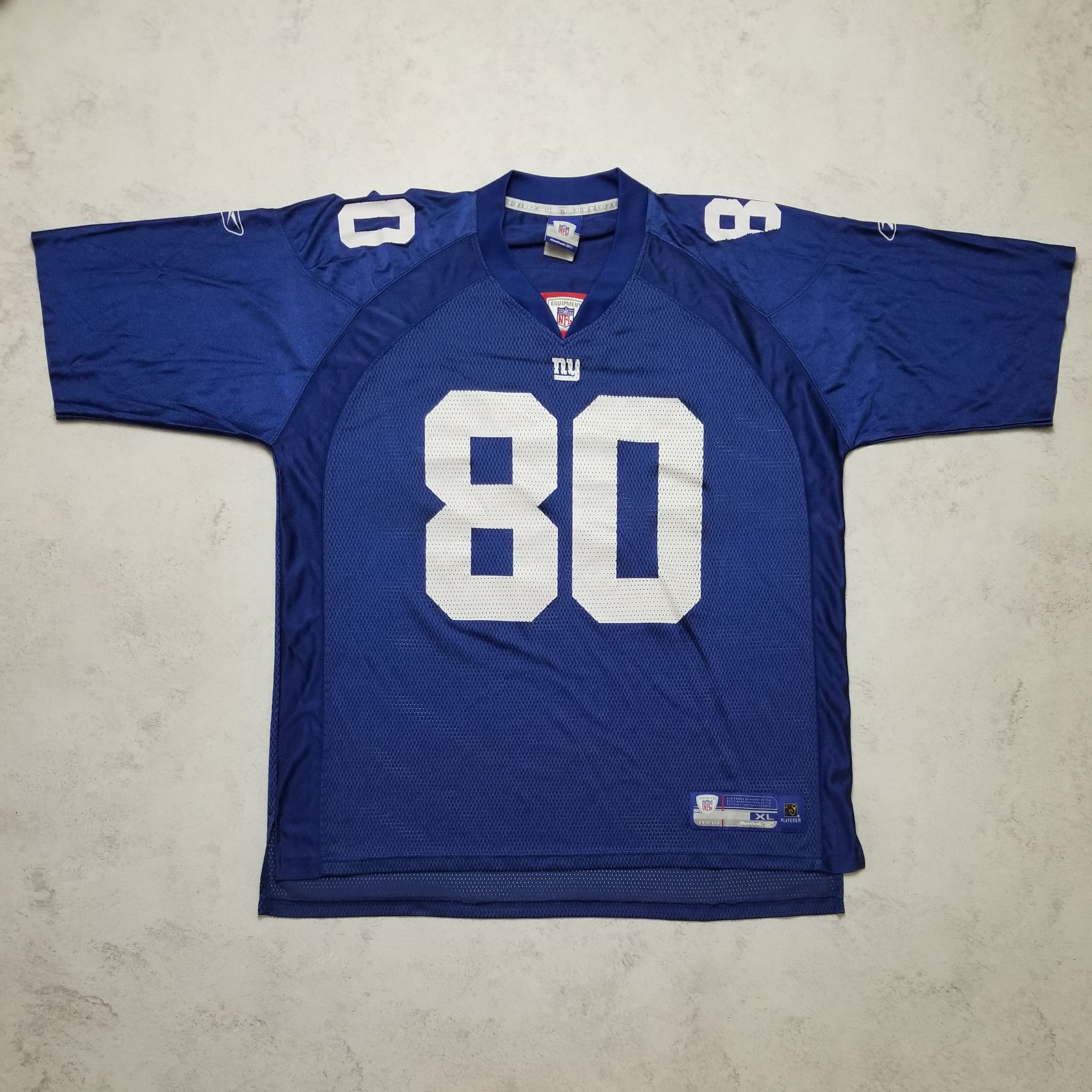 Reebok VTG New York Giants Jeremy Shockey #80 NFL Equipment Jersey Size US XL / EU 56 / 4 - 1 Thumbnail