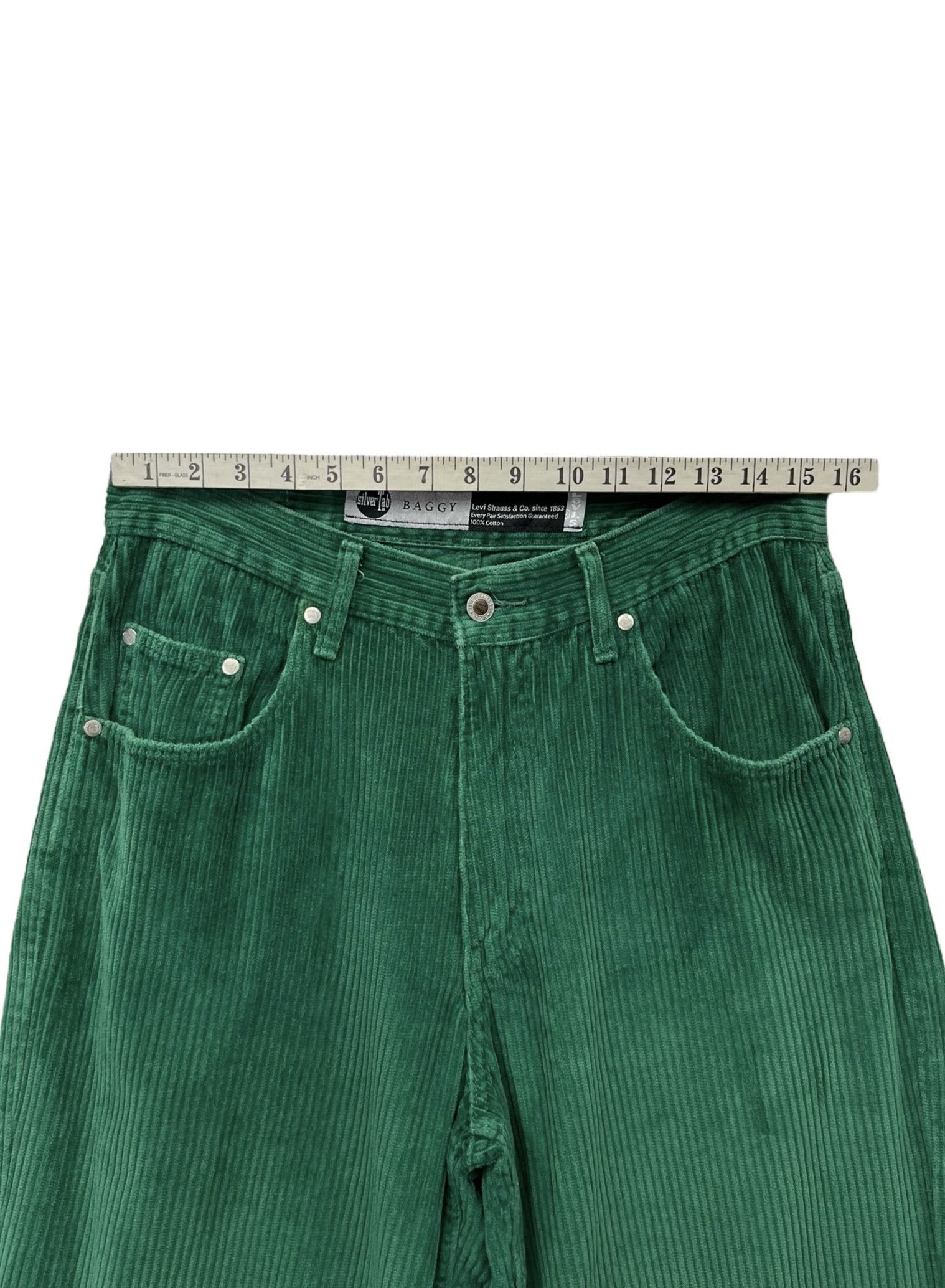 Levi's FYE🔥Levi’s SILVERTAB BAGGY CORDUROY Hip Hop Y2K JNCO Size US 31 - 13 Thumbnail