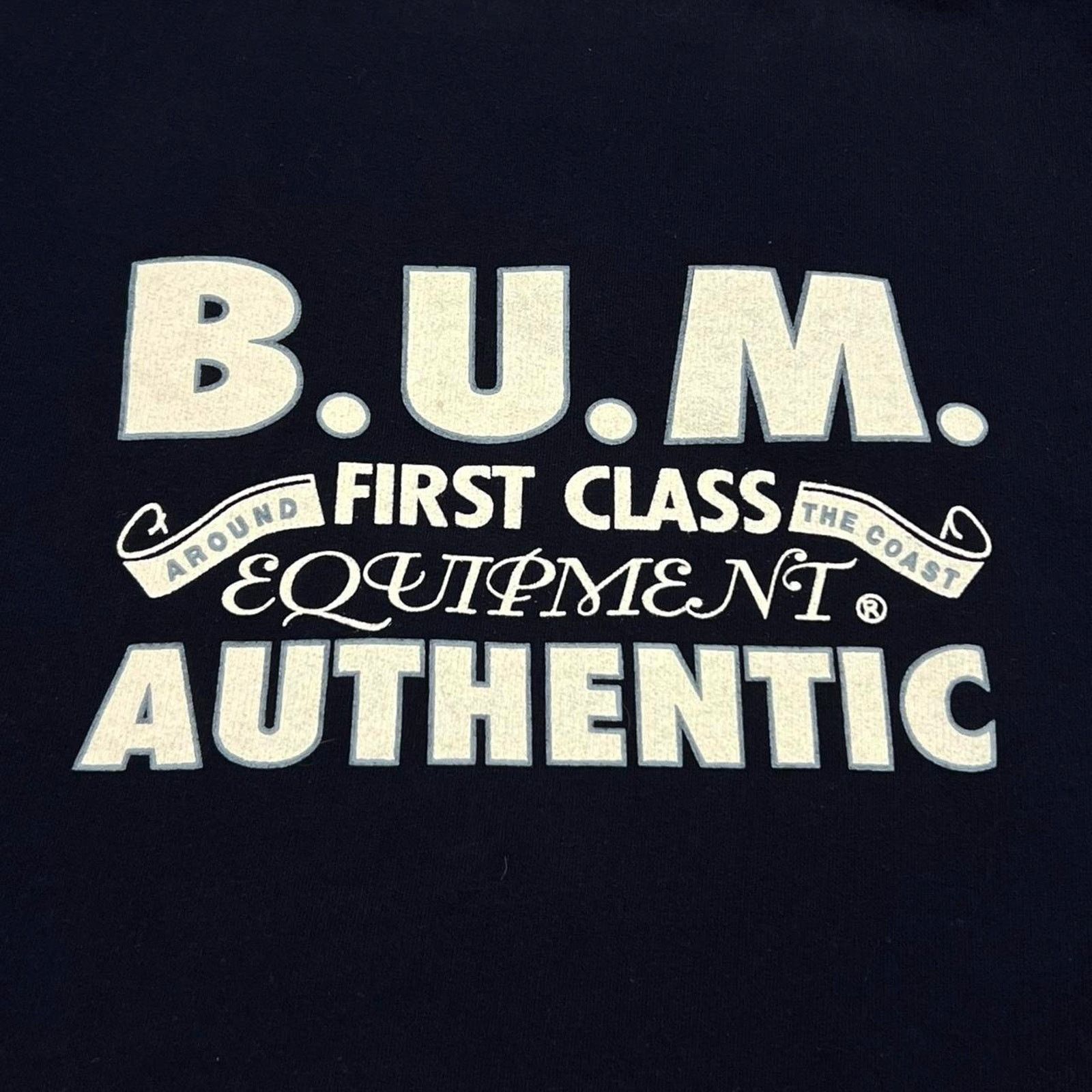 B.U.M Equipment B.U.M. Equipment (Vintage) Navy Blue Crewneck Sweatshirt Size US M / EU 48-50 / 2 - 2 Thumbnail