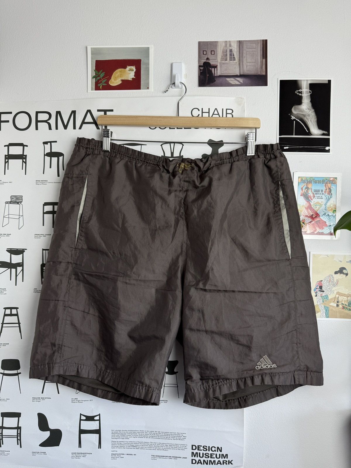 Adidas Vintage y2k Adidas baggy shorts XL blockcore skate hiphop rap Size US 36 / EU 52 - 1 Thumbnail