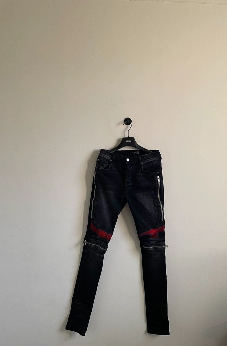 Amiri Amiri Plaid stitched jeans 2501-Nextarrow Size US 30 / EU 46 - 1 Thumbnail