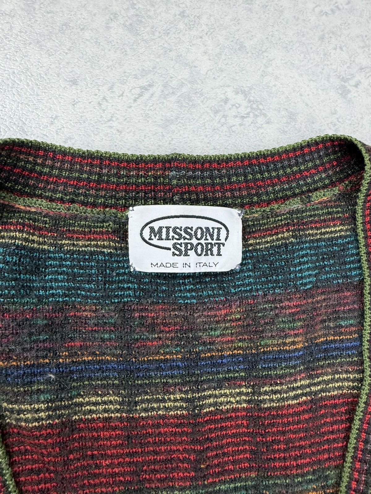 Missoni Missoni Sport Vintage Wool Knit Cardigan Sweater Size US XXL / EU 58 / 5 - 7 Thumbnail