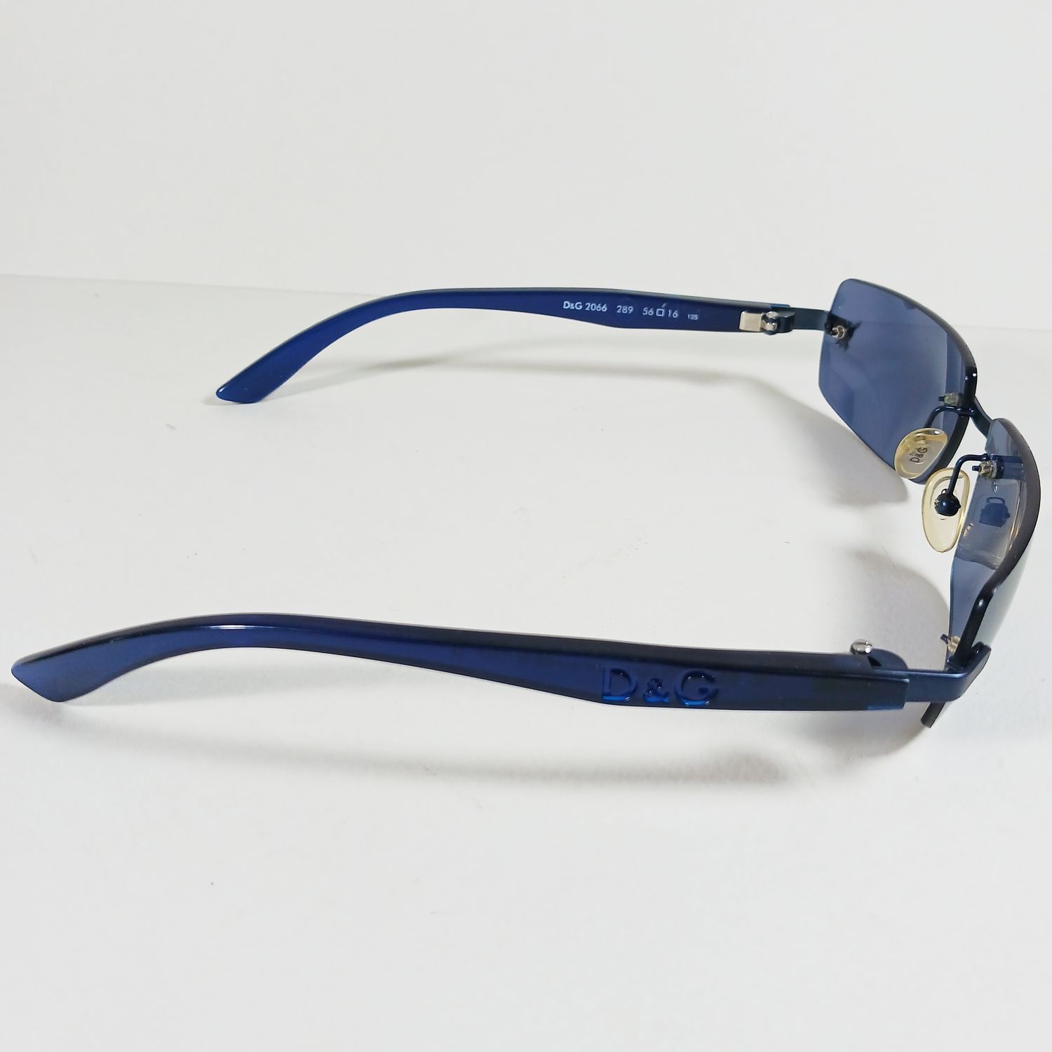 Dolce & Gabbana Dolce&Gabbana DG2066 Blue Translucent D&G Rimless Sunglasses Size ONE SIZE - 6 Thumbnail