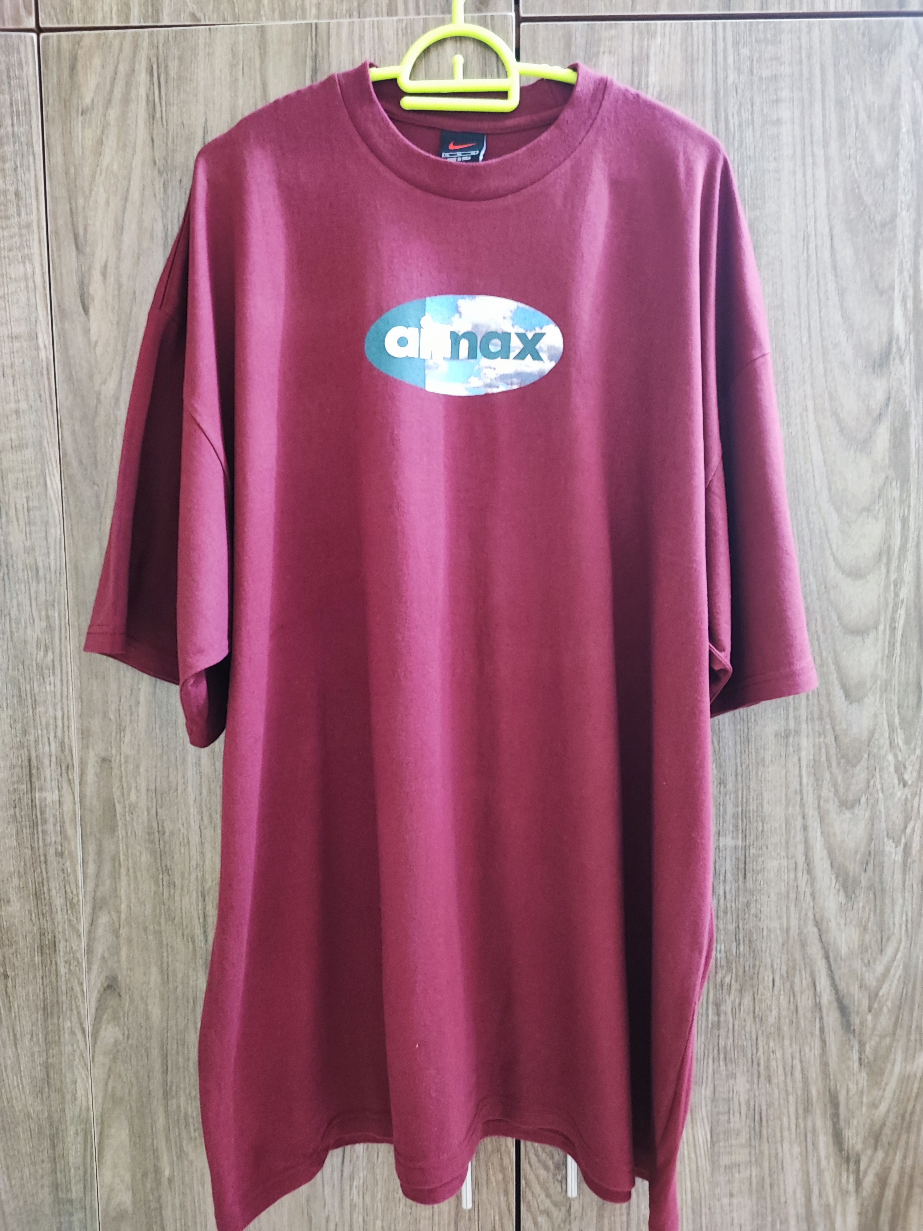 Nike × Vintage Vintage Nike Air Max 95 Logo Oversived T-Shirt Size US XL / EU 56 / 4 - 2 Thumbnail