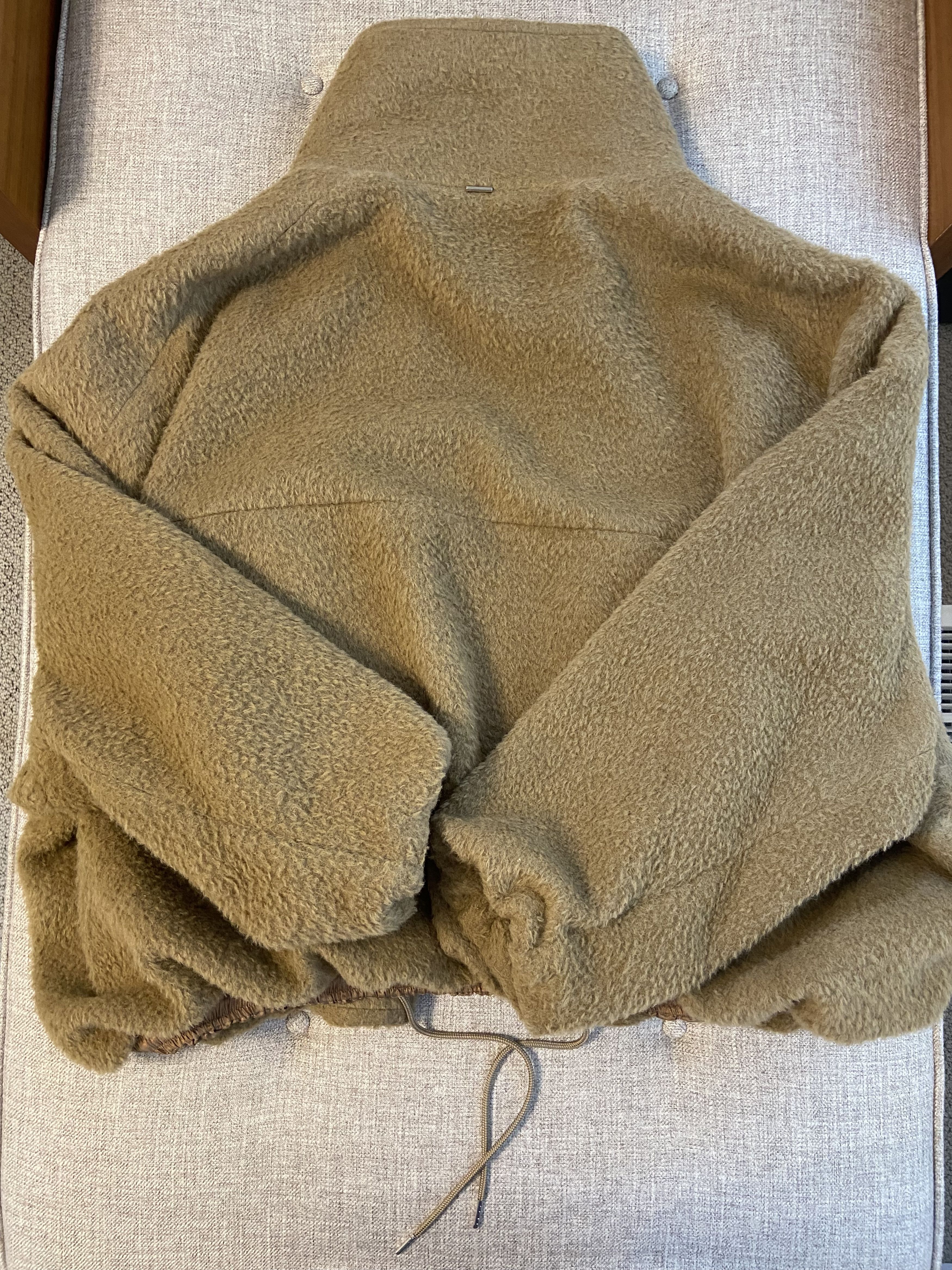 System System Tan Hairy Wool Bomber Jacket Devin Booker Size US M / EU 48-50 / 2 - 3 Thumbnail
