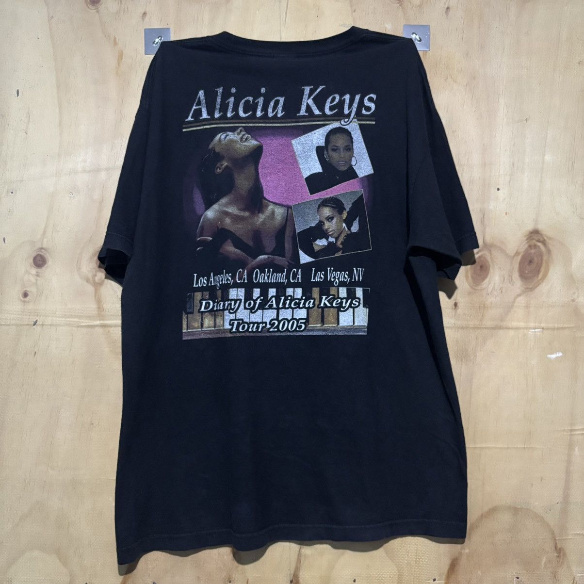 Rap Tees RARE 2005 Alicia Keys Diary Tour Raptee Size US XL / EU 56 / 4 - 2 Thumbnail