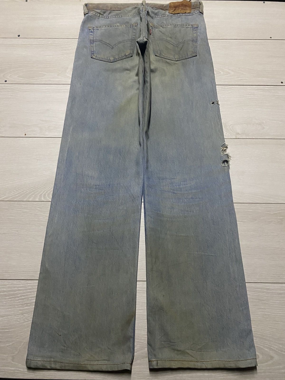 Levi's Vintage Levis 511 Mud Wash Rusty Grunge Ripped Baggy Jeans Size US 32 / EU 48 - 2 Thumbnail
