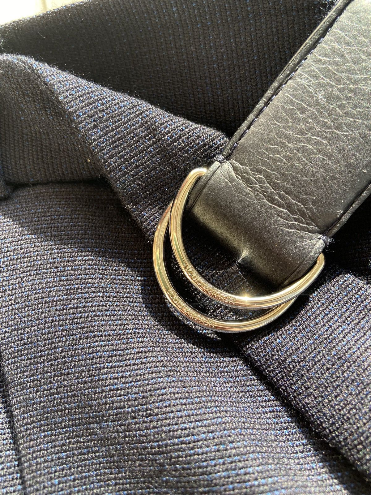 Louis Vuitton Louis Vuitton Navy Blue Formal Belt Trouthers Size US 28 / EU 44 - 7 Thumbnail