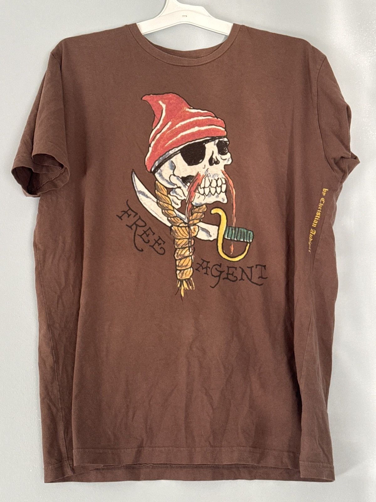 Ed Hardy × Vintage Early 2010s Ed Hardy “Free Agent” Shirt Size US XXL / EU 58 / 5 - 1 Thumbnail
