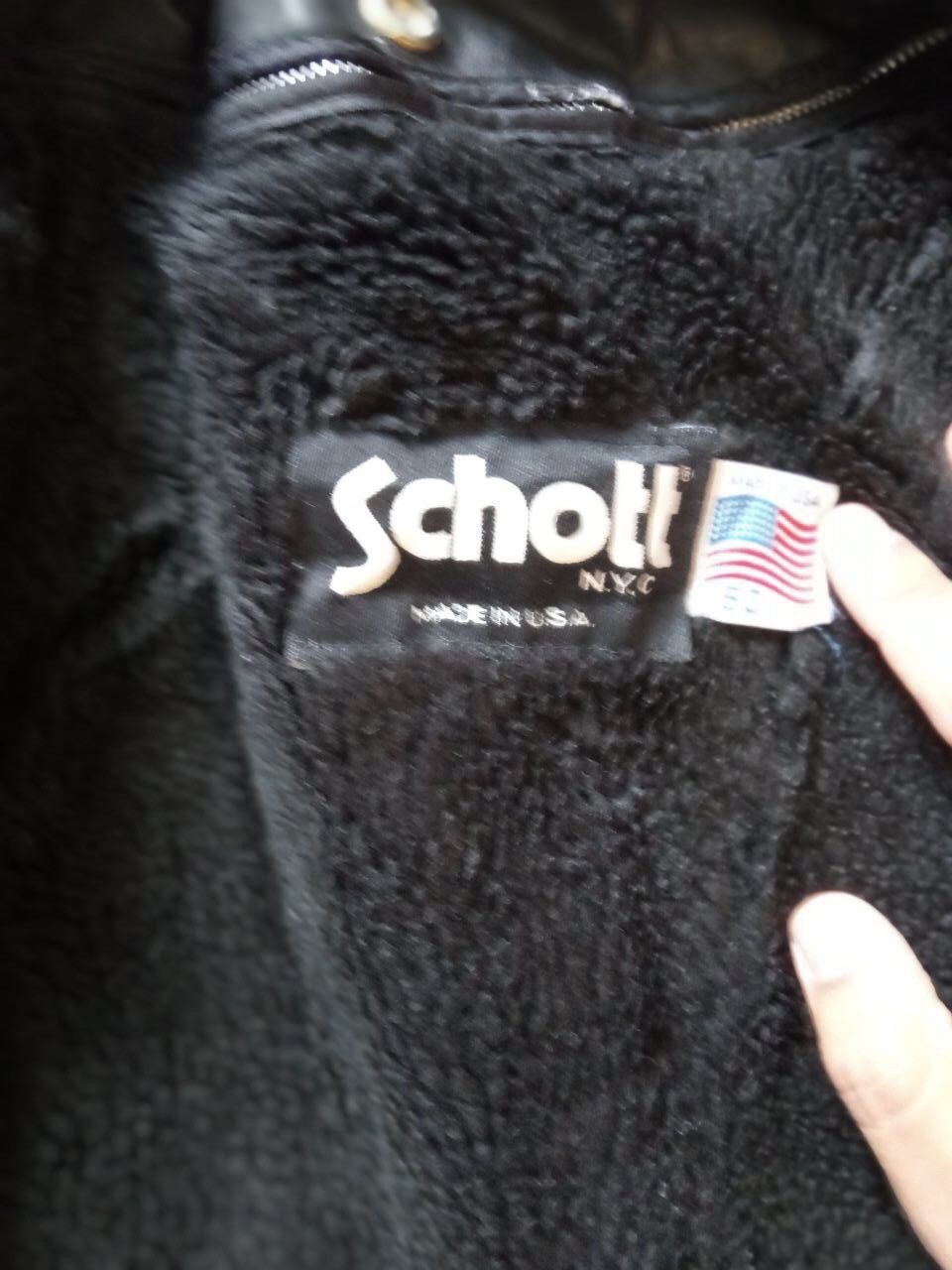 Schott × Vintage Vintage 80s Schott Leather Fighter Pilot Jacket Size 50 Size US L / EU 52-54 / 3 - 5 Thumbnail