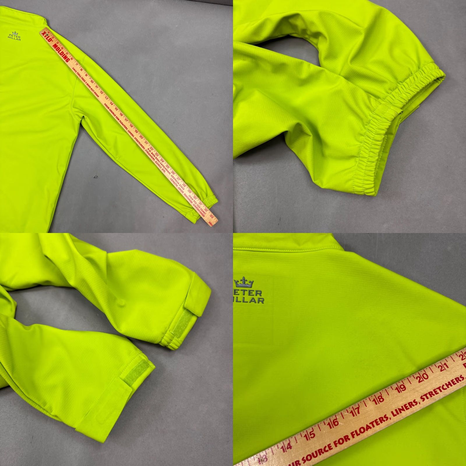 Peter Millar Peter Millar Jacket Mens Large Neon Green Crown Sport Windstopper Golf Range Size US L / EU 52-54 / 3 - 9 Thumbnail