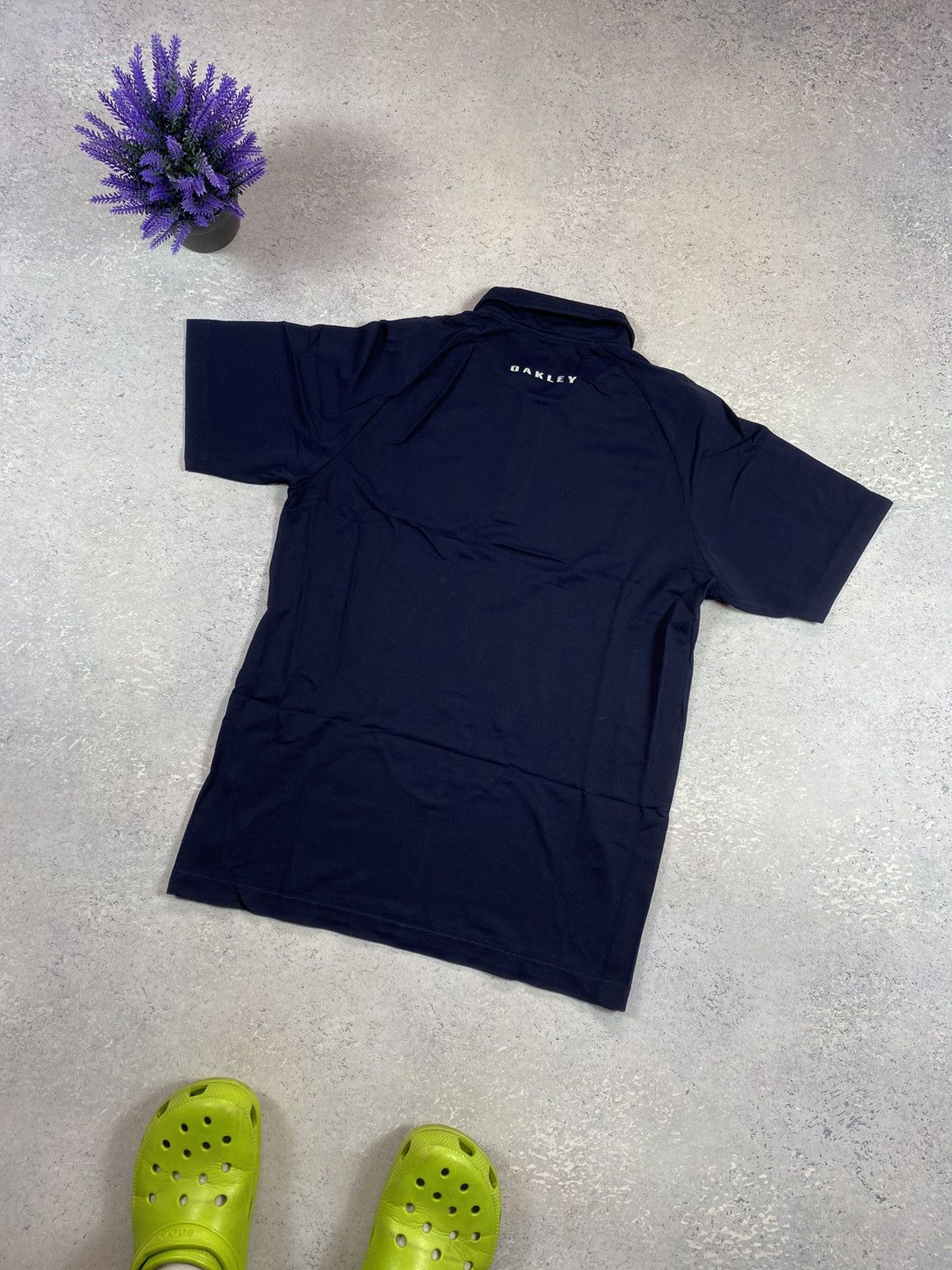 Oakley × Vintage Oakley Men’s Blue Polo Shirt With Centre Logo Size US M / EU 48-50 / 2 - 4 Thumbnail