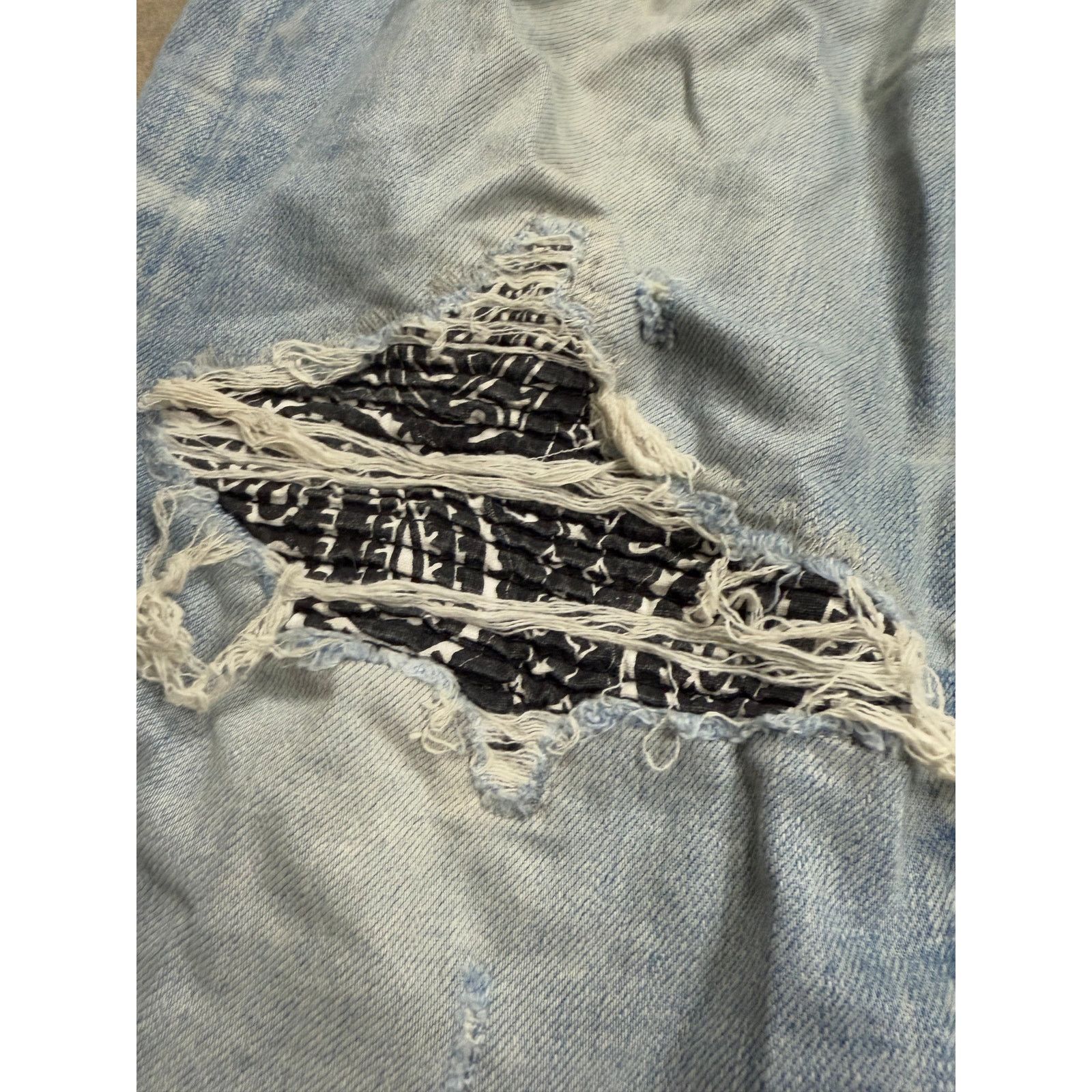 Amiri Amiri MX1 Black Blue Paisley 38 Used Size US 38 / EU 54 - 3 Thumbnail