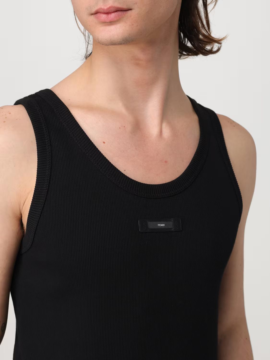 Fendi o1s1wg110425 Tank Tops in Black | Grailed, image size:1125x1500
