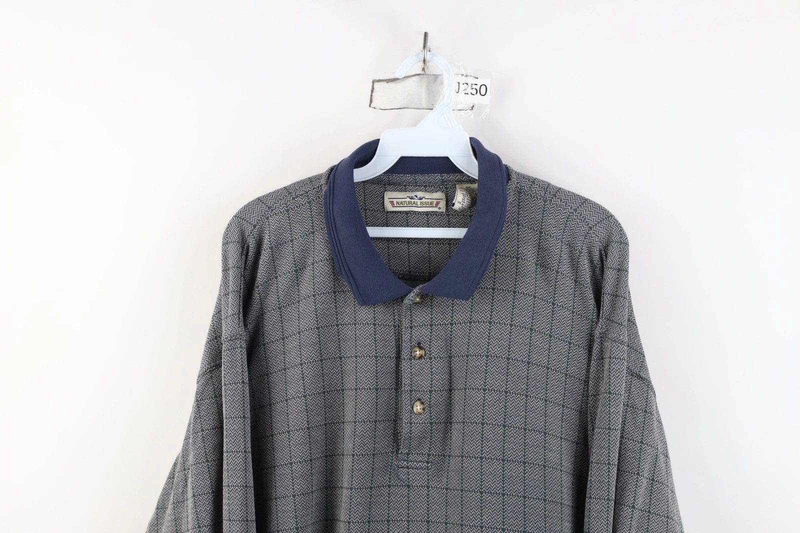 Vintage Vintage 90s Streetwear Knit Long Sleeve Rugby Polo Shirt Size US XXL / EU 58 / 5 - 2 Thumbnail