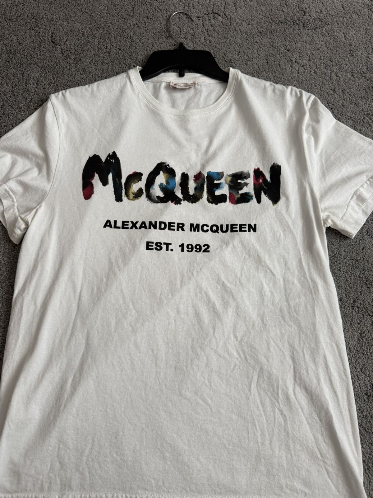 Alexander McQueen logo T shirt
