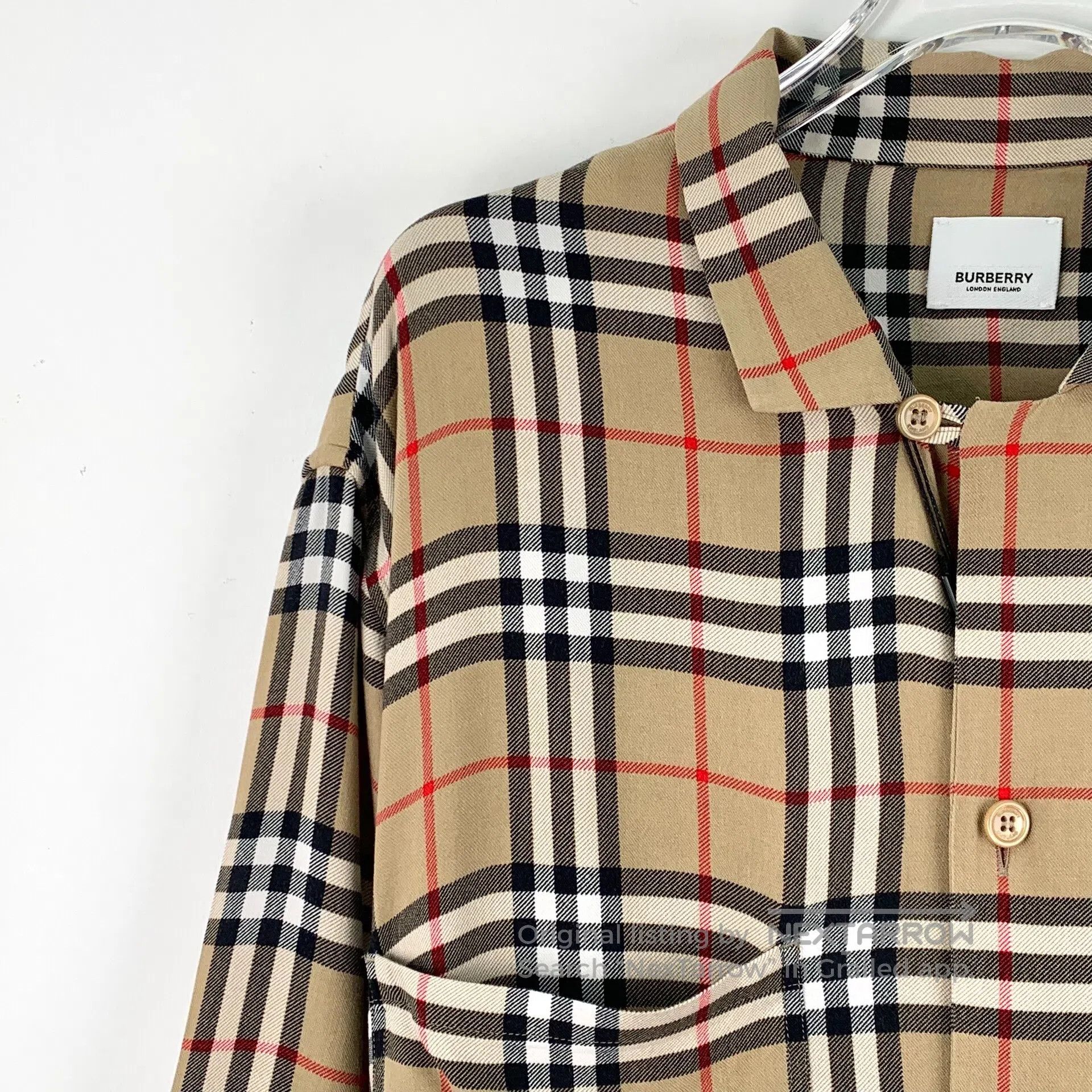Burberry Burberry Deep brown classic checkered design lapel single- Size US XL / EU 56 / 4 - 3 Thumbnail