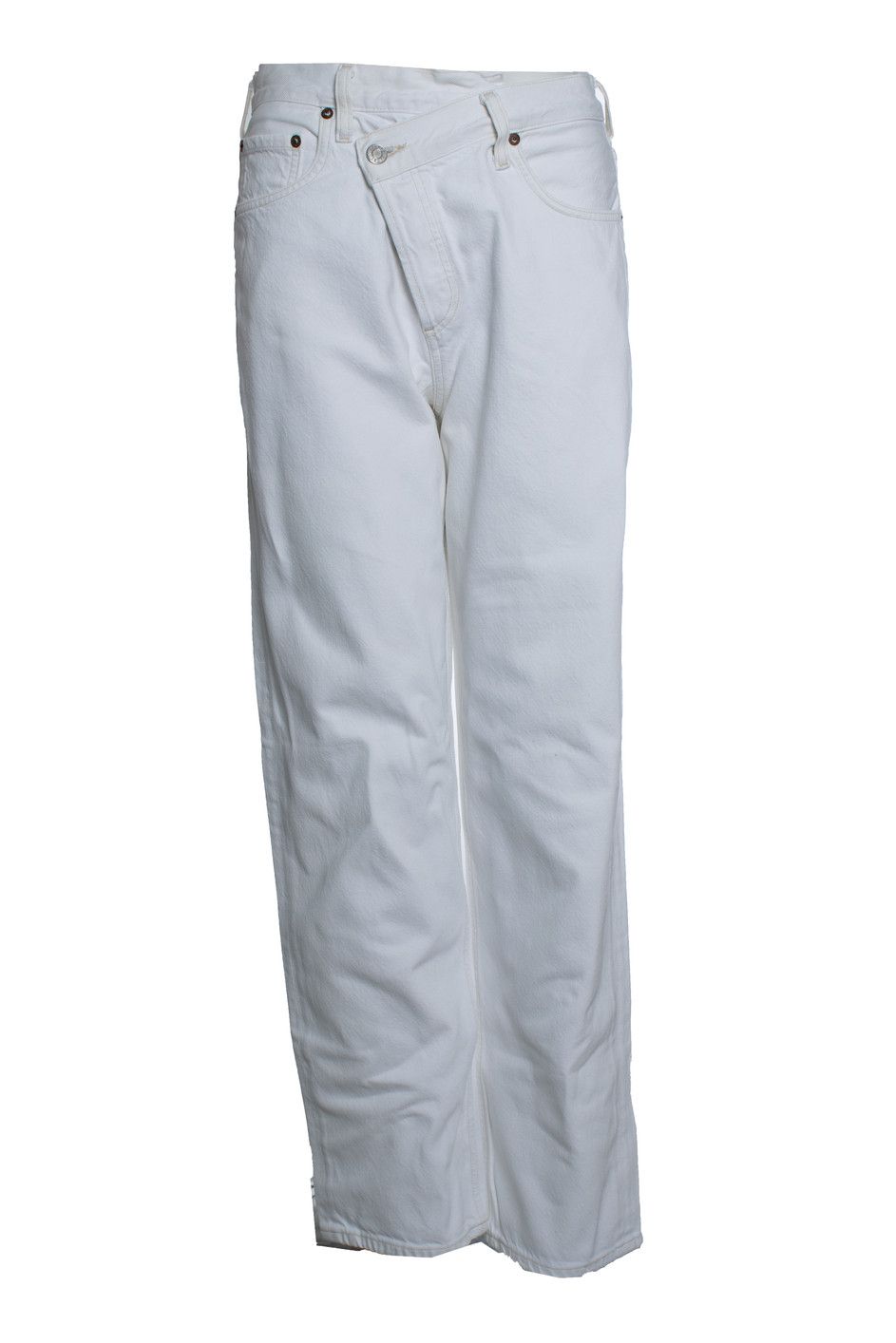 Agolde Agolde, white criss cross jeans Size 26" / US 2 / IT 38 - 1 Thumbnail