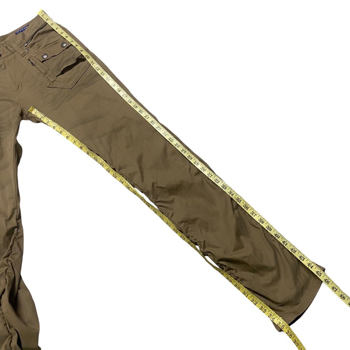 Le Grande Bleu (L.G.B.) Semantic Design Cargo Tactical Stacked Flare Pants Size US 32 / EU 48 - 16 Thumbnail