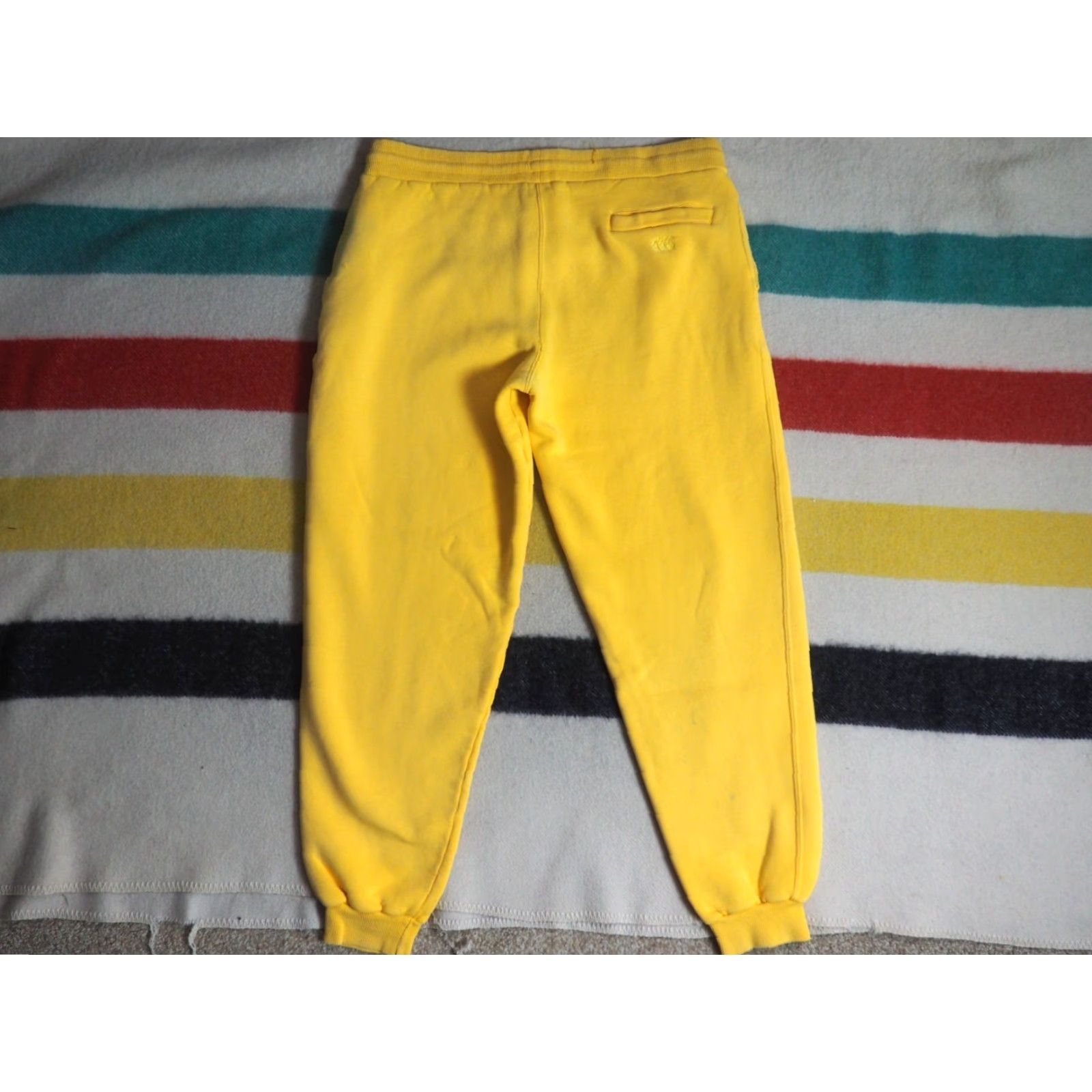 Vintage VINTAGE Canterbury NZ Pastel Yellow Cotton Rugby Sweatpants 38x30 XL Mens 90s Pacific Canterbury Size US 36 / EU 52 - 2 Thumbnail