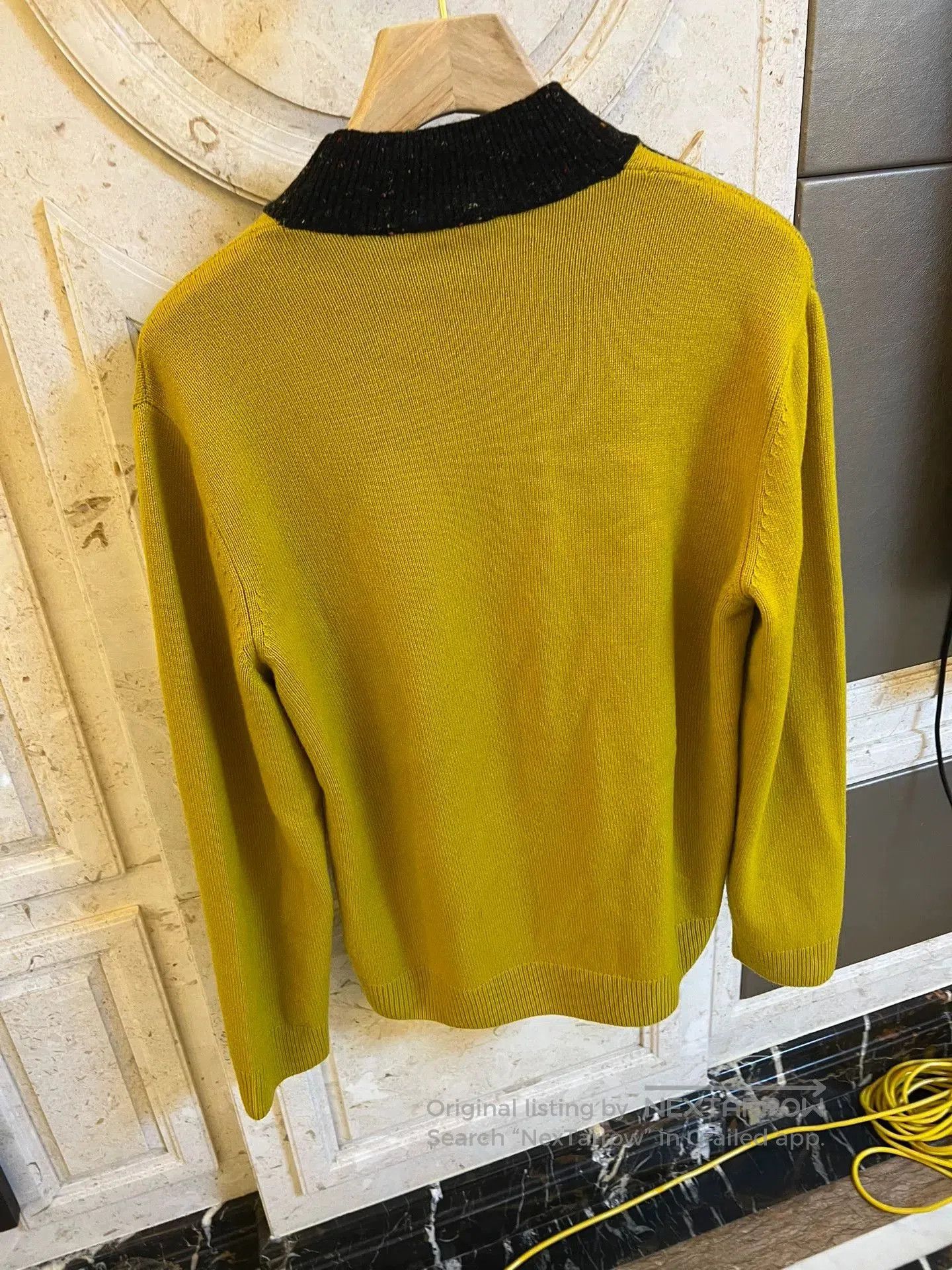 Hermes Hermes Black Yellow Colorblock Sweater. Size US L / EU 52-54 / 3 - 2 Thumbnail