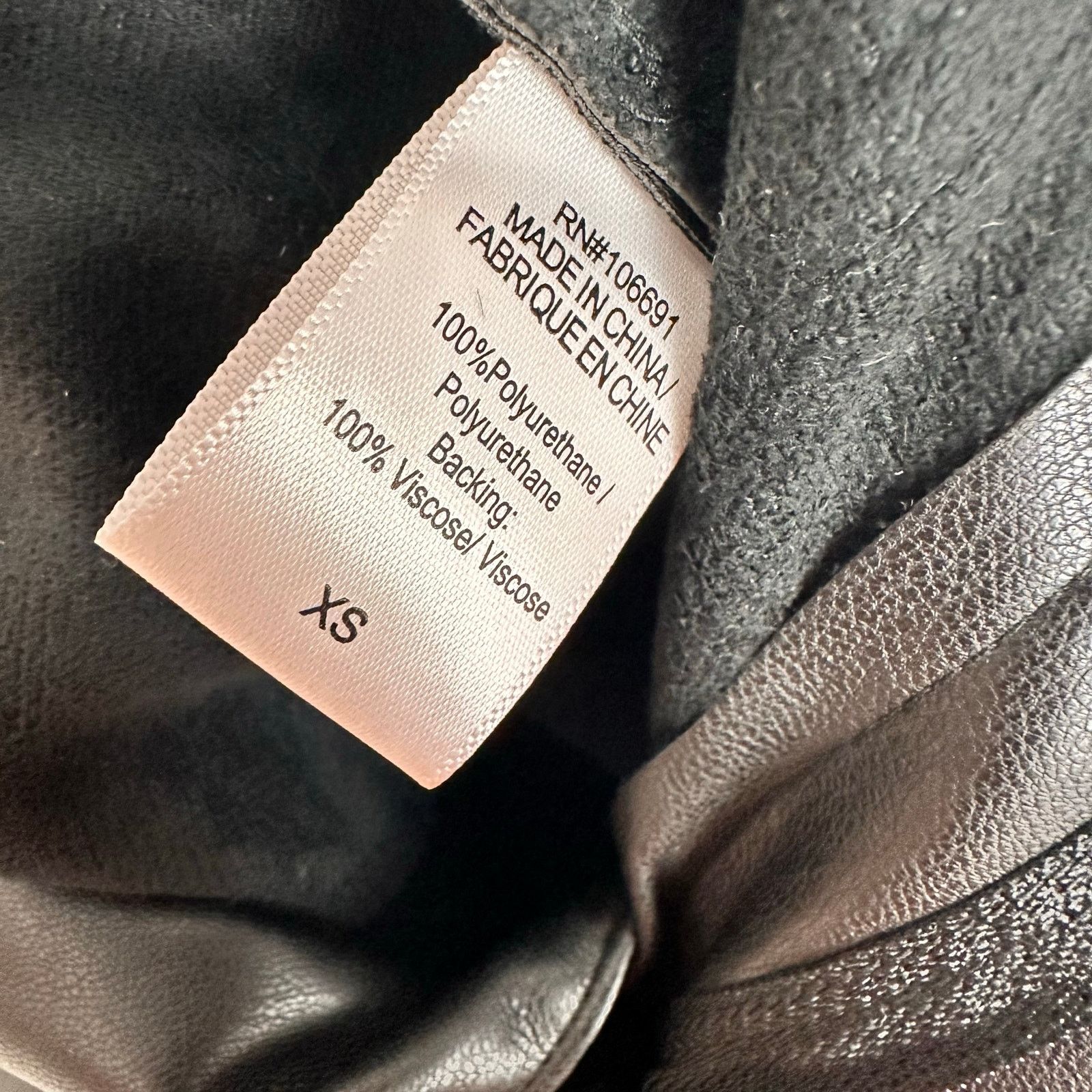 Young Fabulous & Broke Young Fabulous & Broke Faux Black Leather Trousers Sz XS Size 27" / US 4 / IT 40 - 5 Thumbnail
