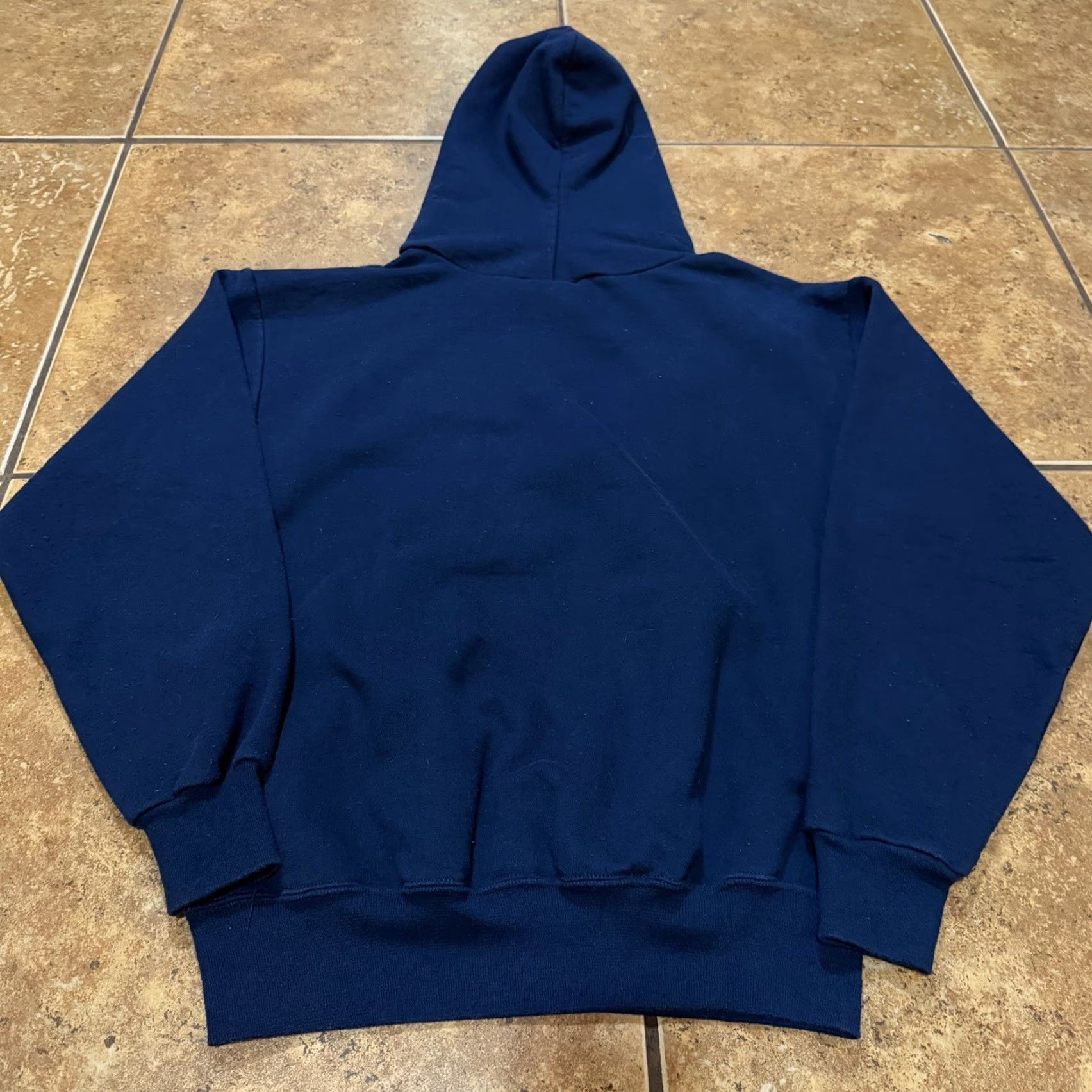 Mercedes-Benz VINTAGE Mercedes Benz Hoodie Pullover Regular Medium Blue Official Sweatshirt Mens Size US L / EU 52-54 / 3 - 3 Thumbnail