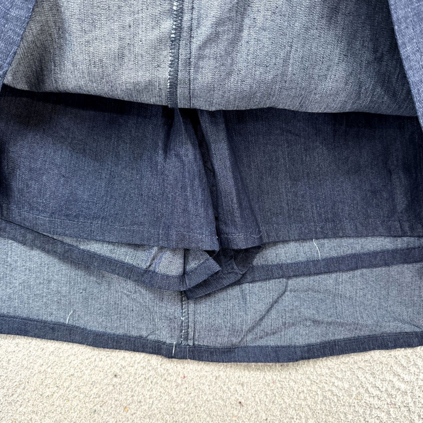 Vintage VINTAGE White Stag Denim Skort Skirt Midi Plus Size 18 Blue A-Line Pockets 90s Ba Womens Size 40" / US 18 - 6 Thumbnail