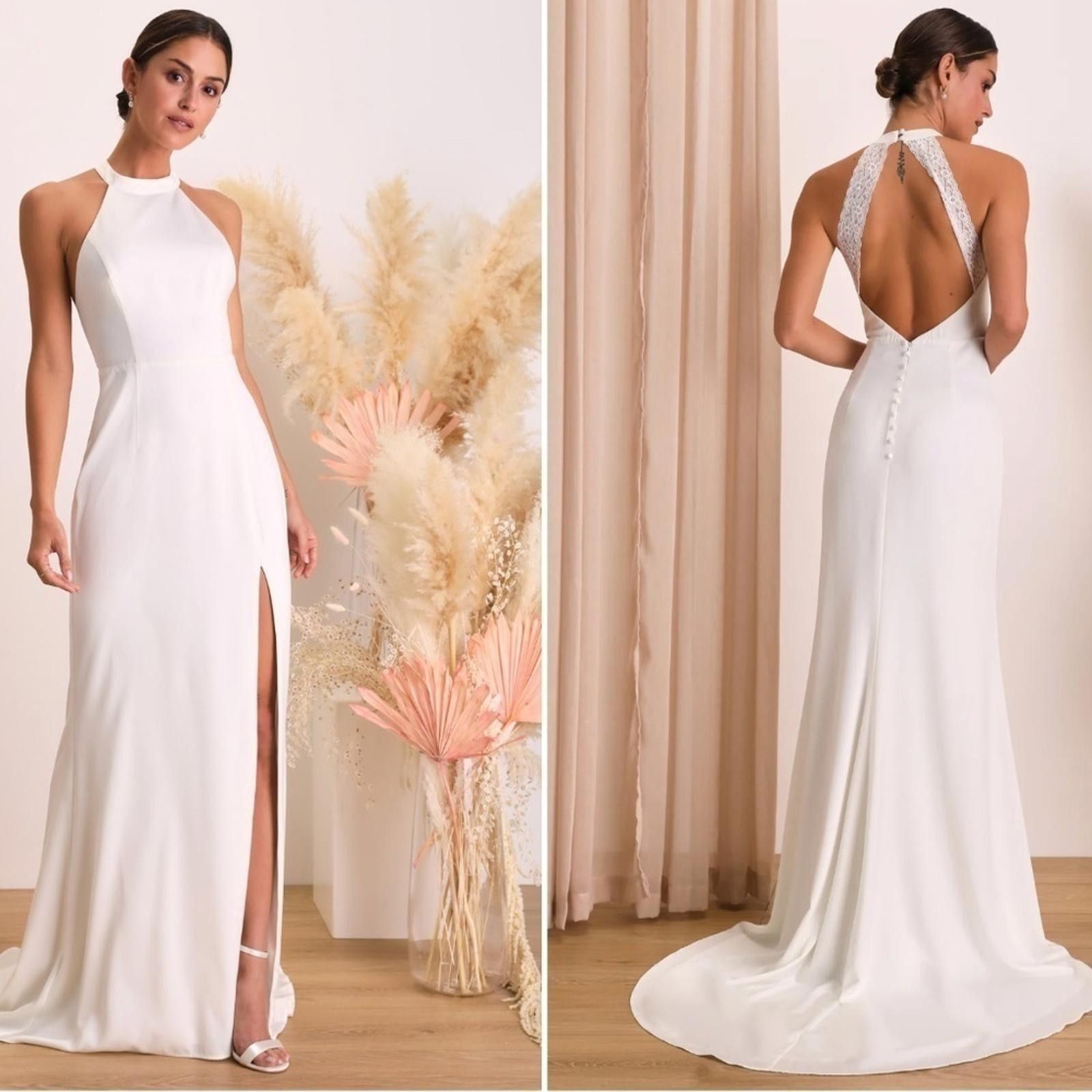 Lulus LULU's Bridal Elegant Sexy SophisticatedMermaid Gown Size M / US 6-8 / IT 42-44 - 1 Thumbnail