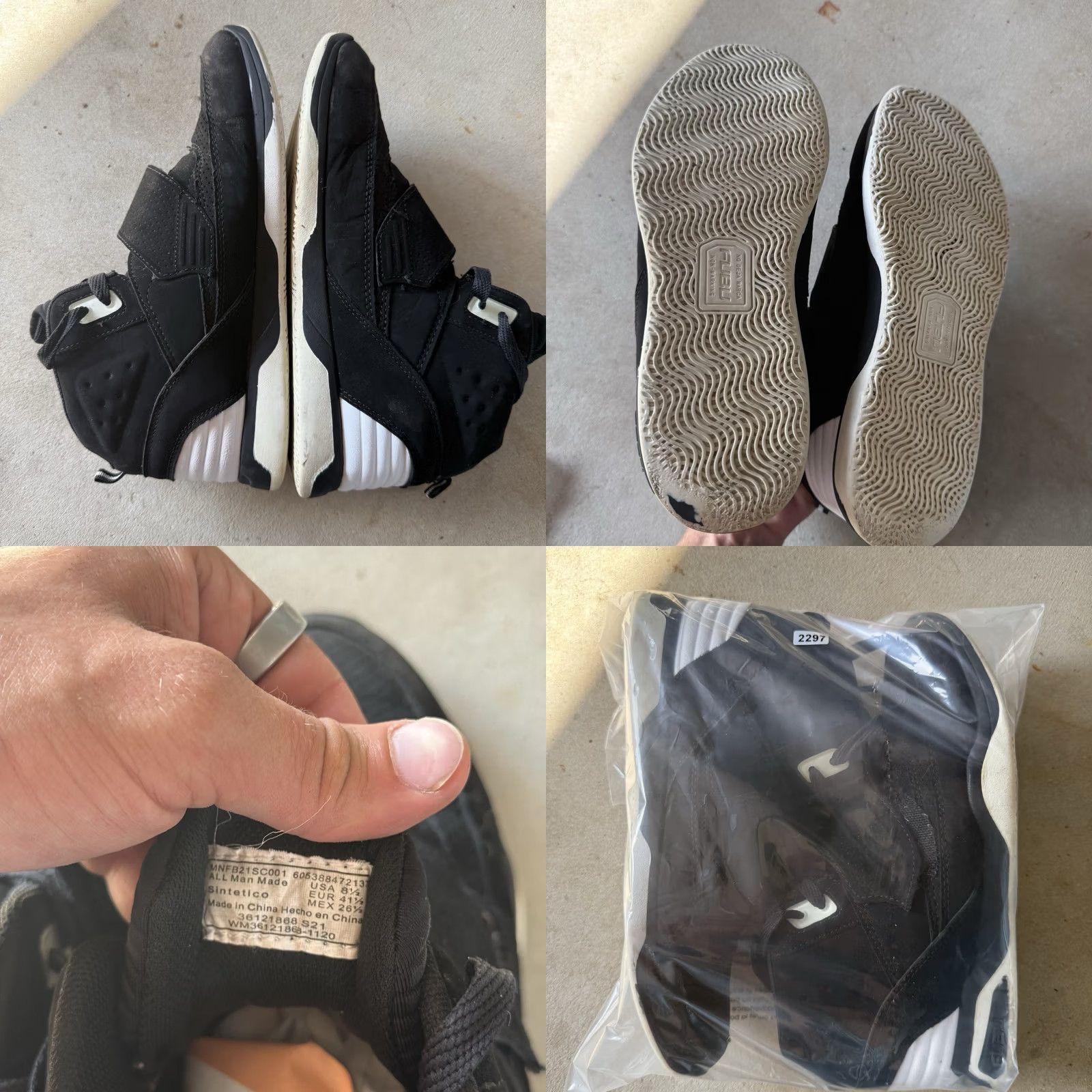 Fubu FUBU Hi Top Basketball Sneakers Mens Size 8.5 Black High Top Shoes Size US M / EU 48-50 / 2 - 8 Thumbnail