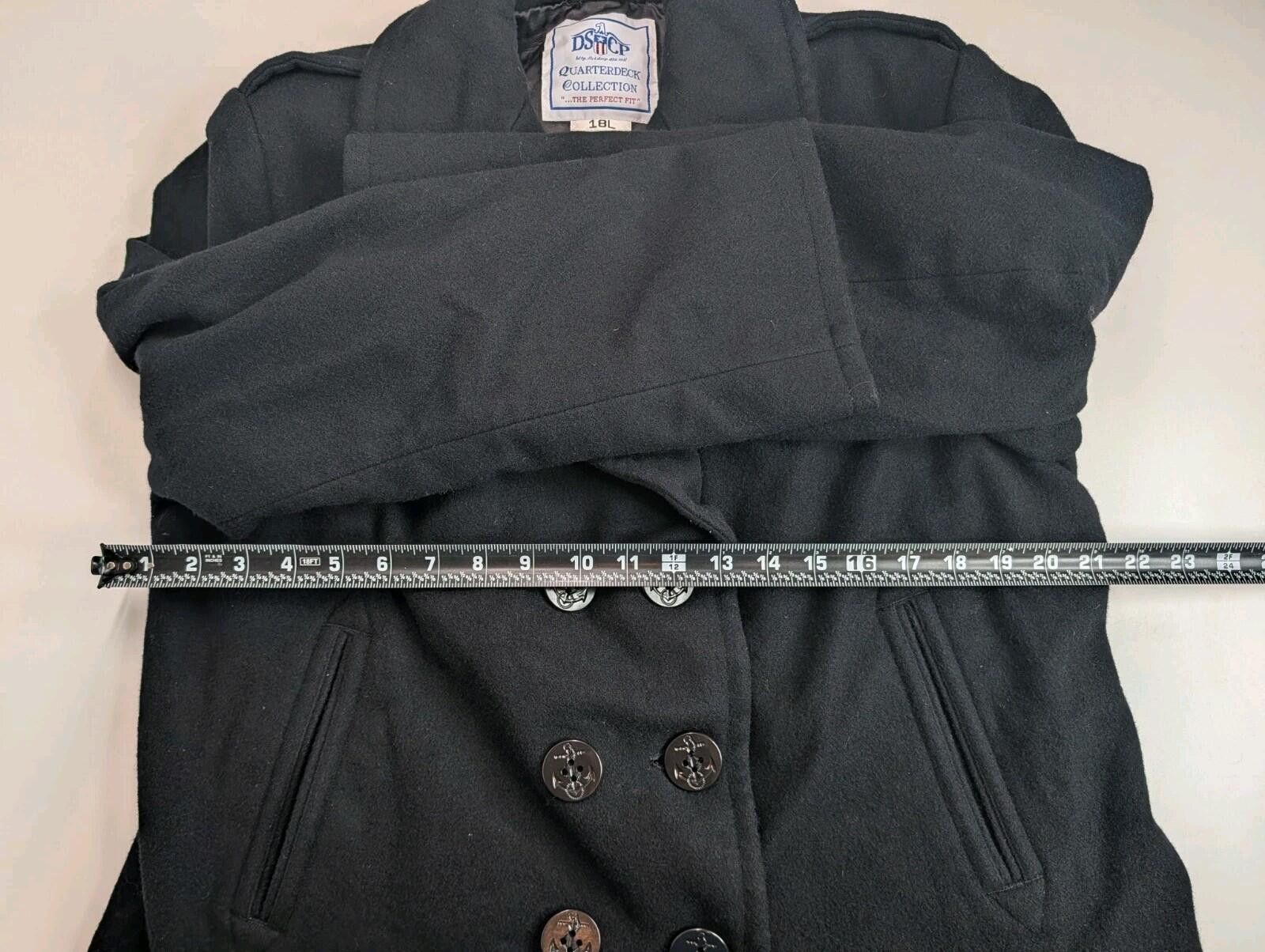 Dsptch DSCP Quarterdeck Women's Wool Navy Coat 18L Military USN Size XXL / US 16-18 / IT 52-54 - 10 Thumbnail