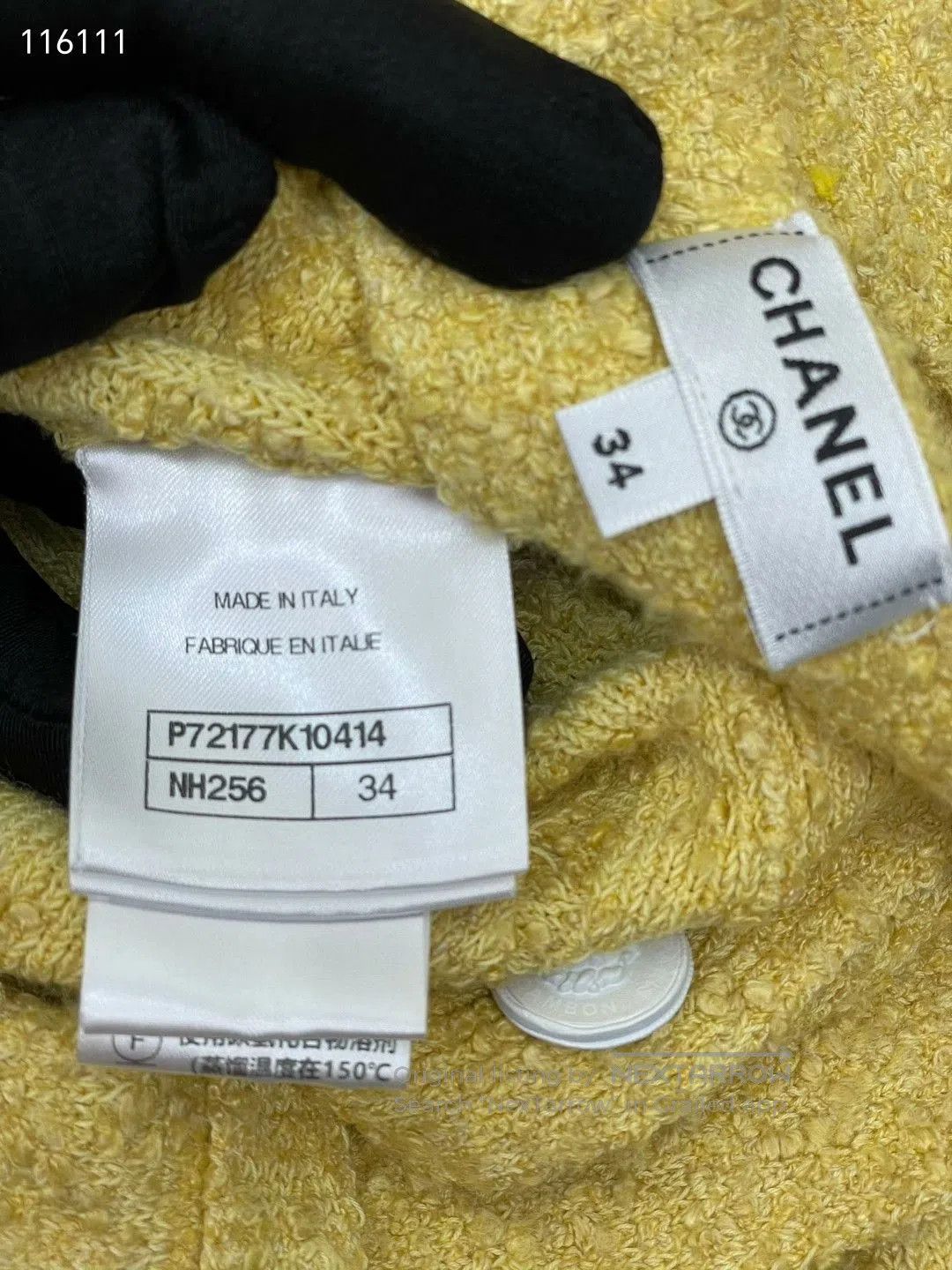 Chanel Chanel 22P Yellow Knit Dress. Size XXS / US 00 / IT 34 - 7 Thumbnail