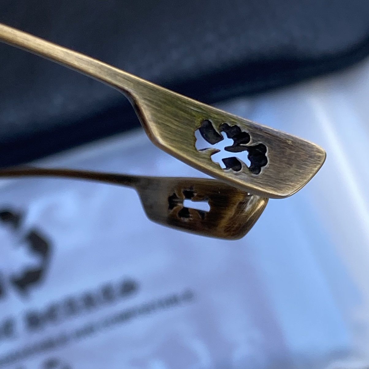 Chrome Hearts Chrome Hearts Honey Dipped Gold Bronze Glasses Size ONE SIZE - 10 Thumbnail