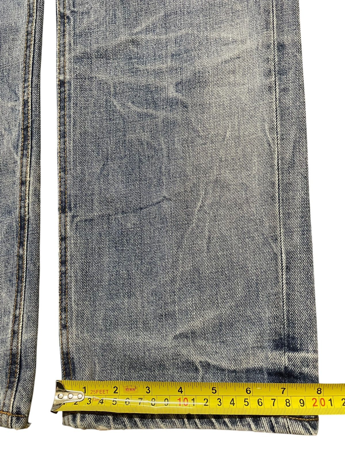 Sugar Cane Vintage Japanese Brand Blue Faded Wash Distress Loose Jeans Size US 30 / EU 46 - 17 Thumbnail