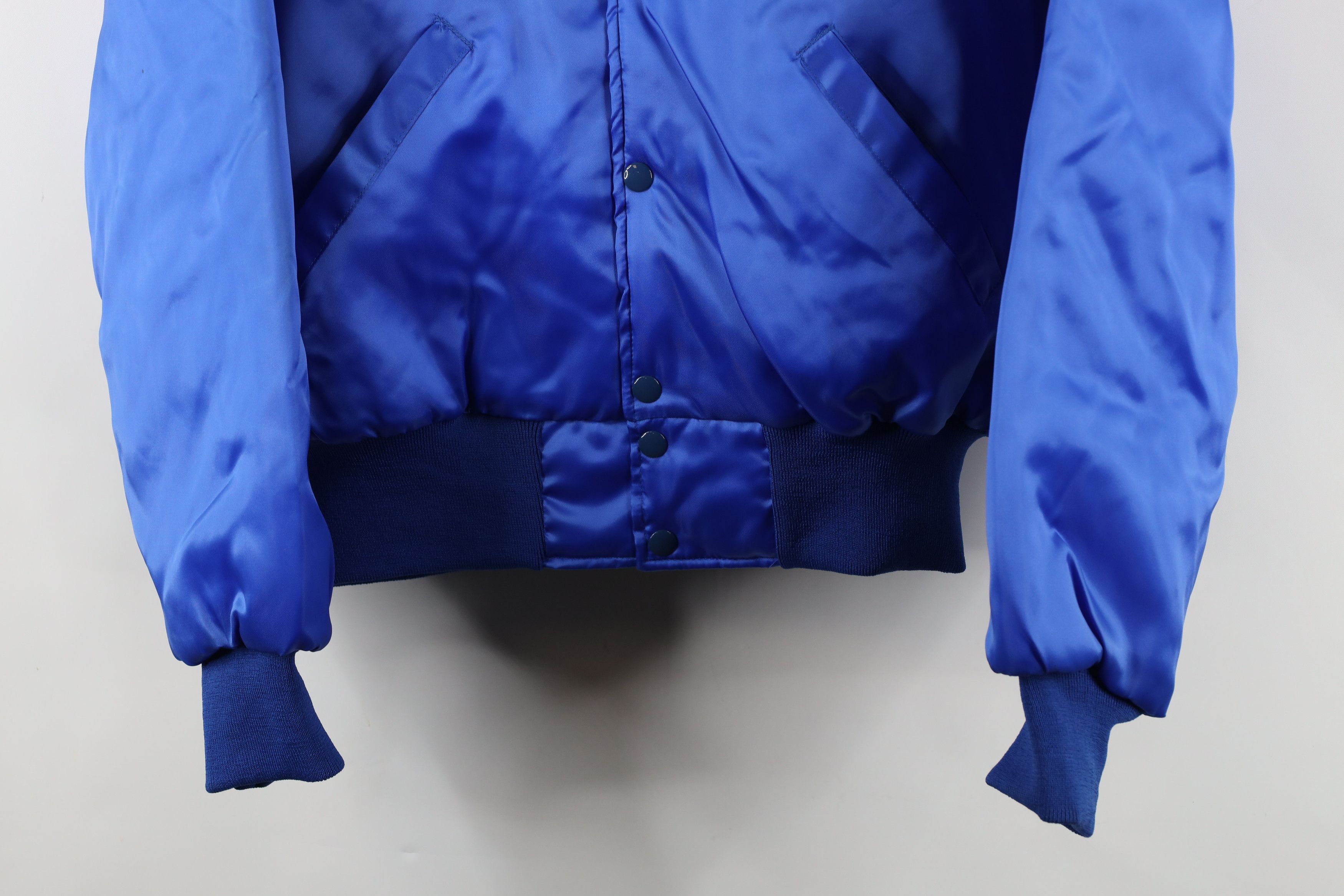 Vintage Vintage 80s 90s Trucking Quilted Satin Bomber Jacket USA Size US L / EU 52-54 / 3 - 3 Thumbnail