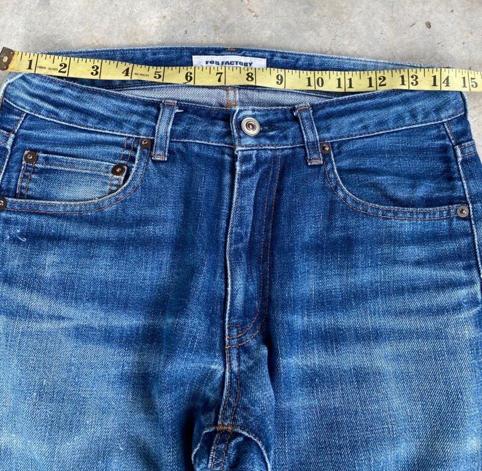 FOB Factory 💥BEST OFFER💥FOB FACTORY REDLINE SELVEGDE DENIM JEANS Size US 30 / EU 46 - 6 Thumbnail