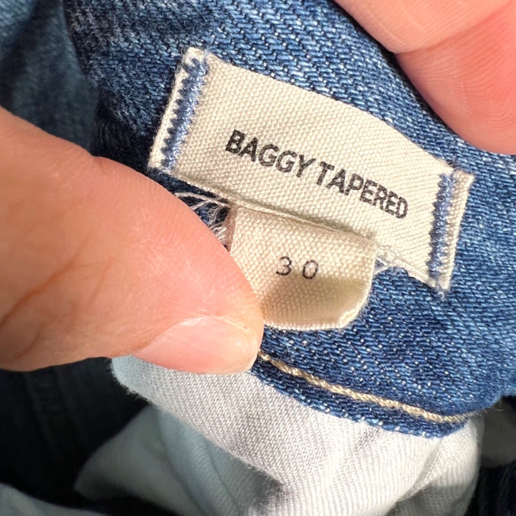 Madewell Madewell Jeans Baggy Tapered Denim Cargo 90s Vintage Men's Womens 30 Blue Size 30" / US 8 / IT 44 - 4 Thumbnail
