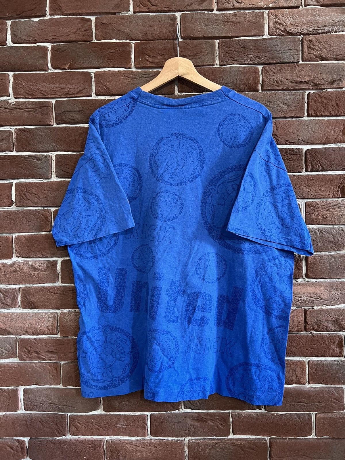 Vintage Very Rare 90s Leeds United Tshirt Vintage Kick Sportswear Size US XL / EU 56 / 4 - 2 Thumbnail