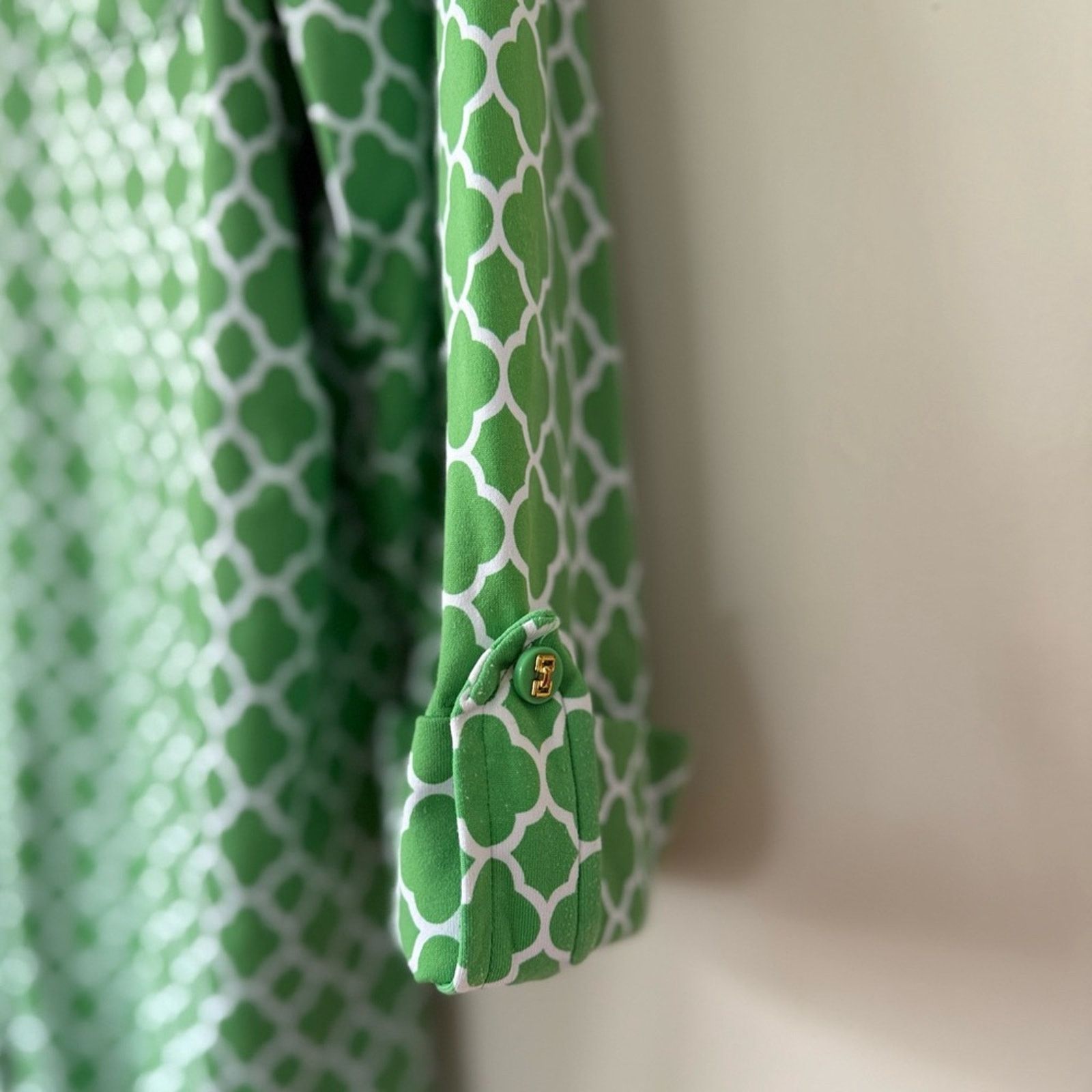 Other Vintage Charter Club Women’s 3x Green & White Button-Down Size 3XL / US 20-22 - 4 Thumbnail