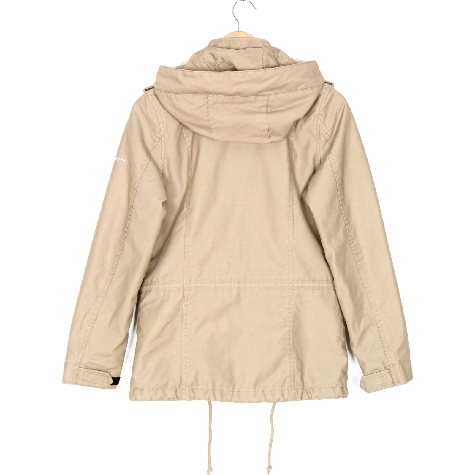Carhartt VINTAGE Carhartt Hickman Coat Jacket Women XS Hooded Padded MJ5538 Beige Long Sleeve Regular Chest 27" Sleeve 18.5" 18.5" 2010s Size XS / US 0-2 / IT 36-38 - 3 Thumbnail