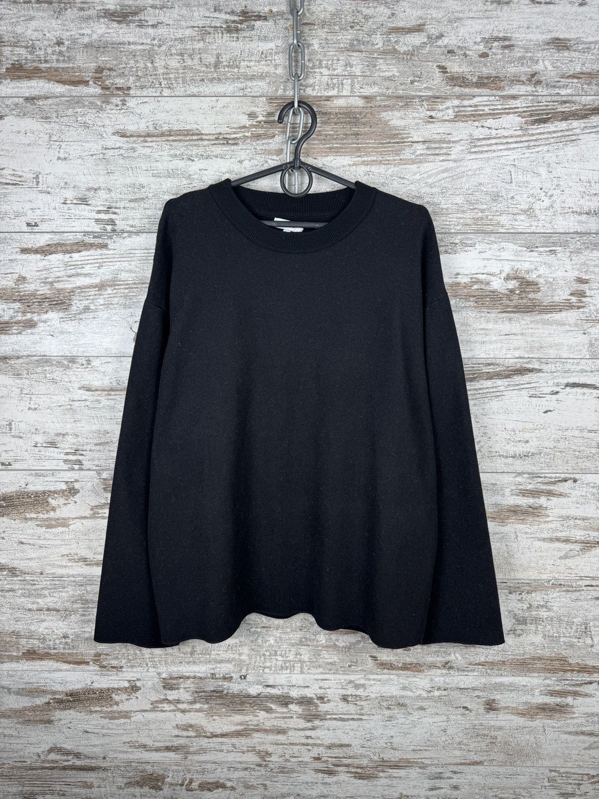 Reiss Mens Vintage Reiss wool sweater mohair knitwear black Size US L / EU 52-54 / 3 - 2 Thumbnail