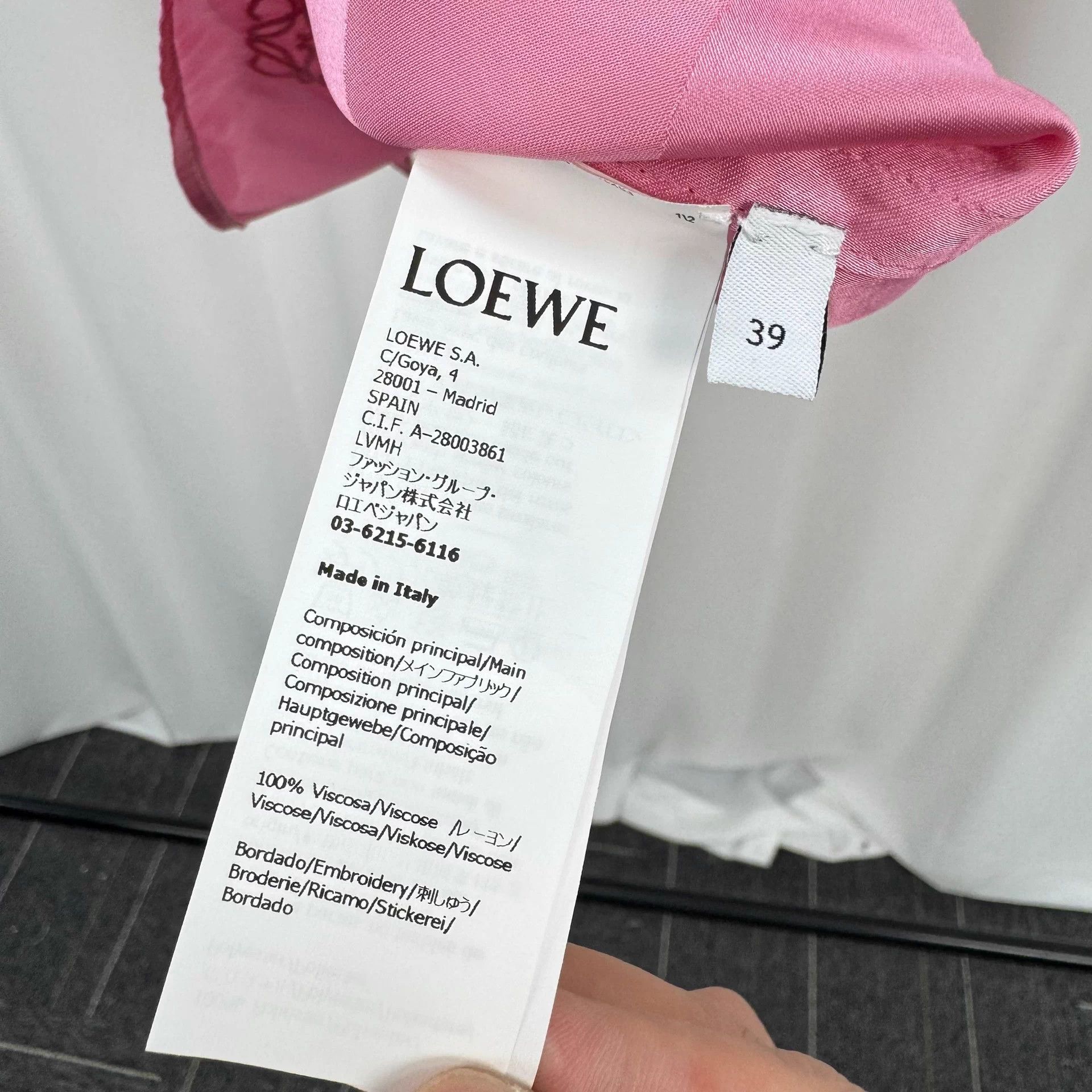 Loewe Loewe 25ss Embroidered Logo Short-Sleeve Shirt 39 New Size US XXS / EU 40 - 8 Thumbnail