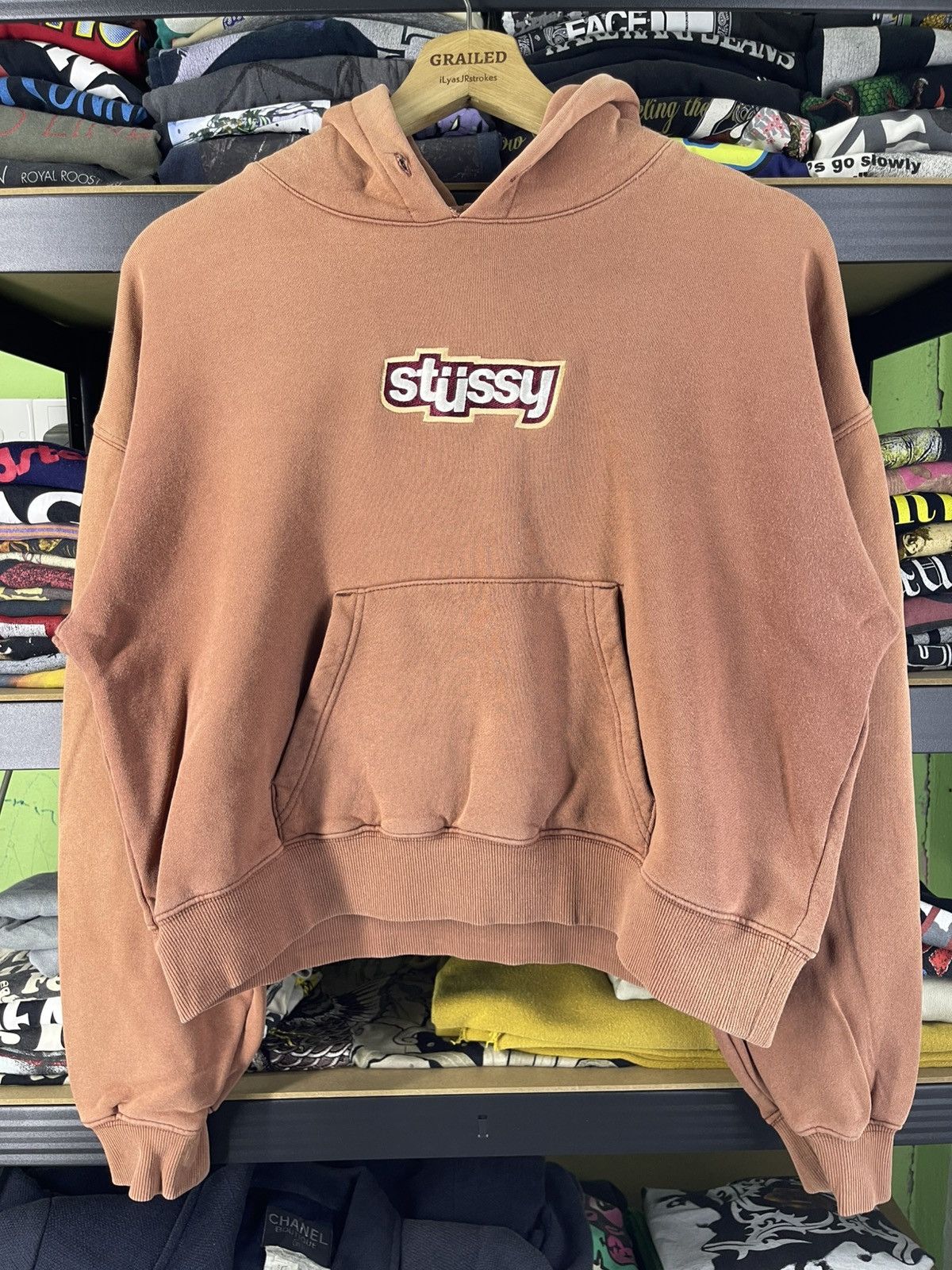 Stussy Vintage Embroidered Stussy Civil Cropped Hoodie Style Baggy Size S / US 4 / IT 40 - 8 Thumbnail