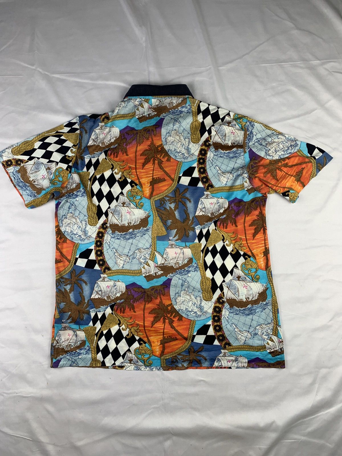 Japanese Brand 1990s Superior Golf Vintage Art Graphic Checkered Polo Shirt Size L / US 10 / IT 46 - 4 Thumbnail